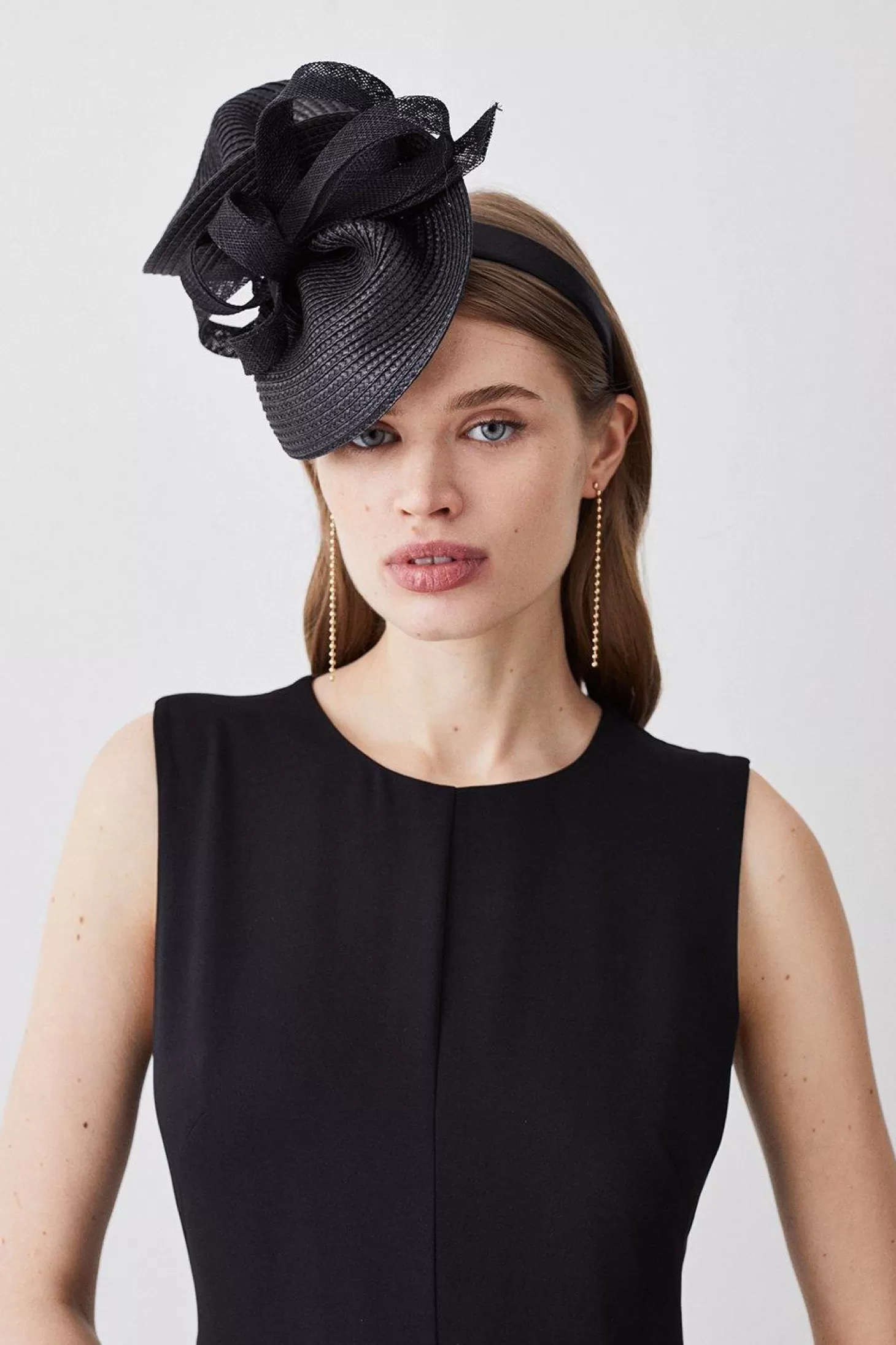 Karen Millen Asymmetric Bow Headband Fascinator