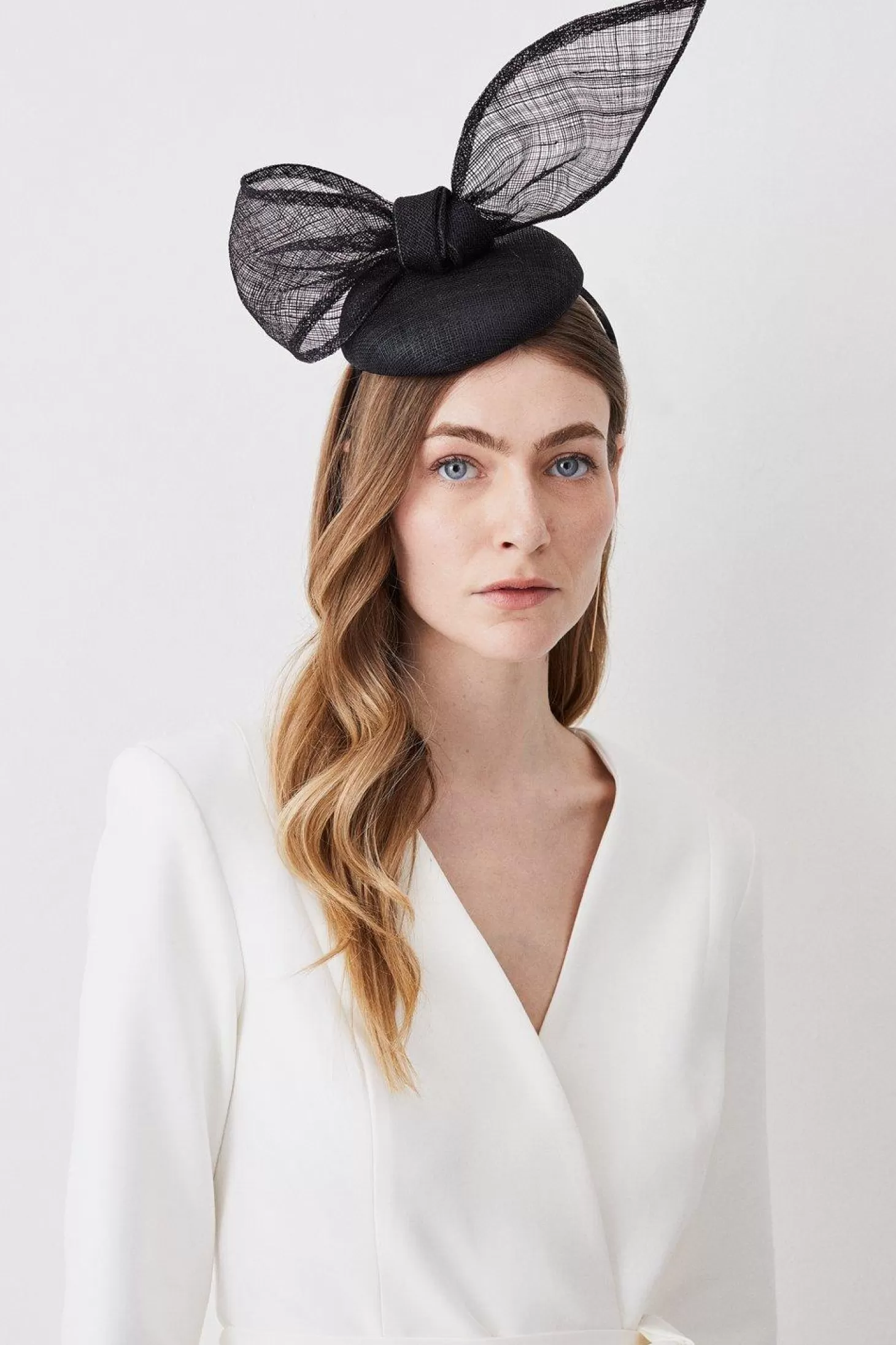 Karen Millen Bow Detail Pill Box Fascinator