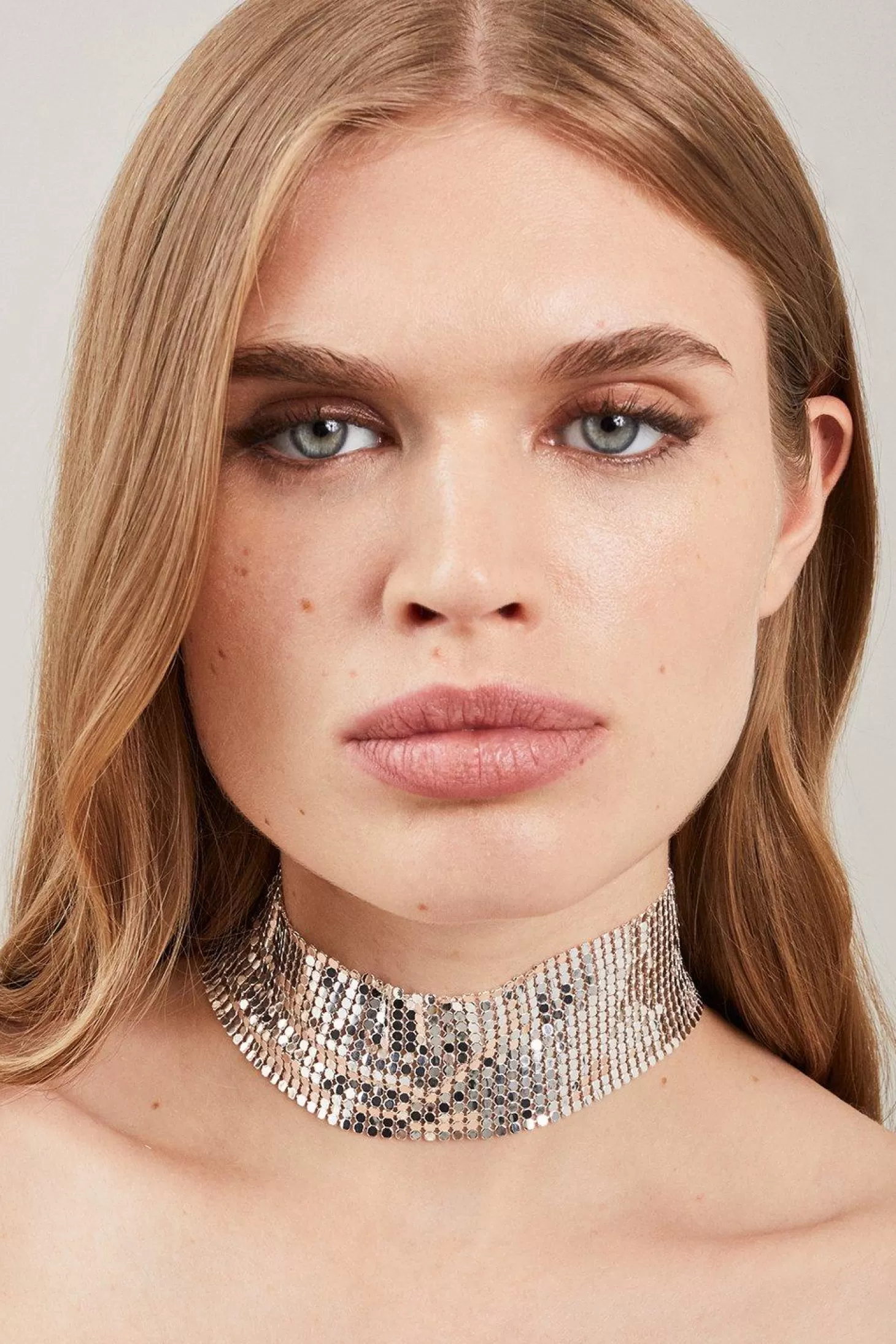 Karen Millen Chainmail Choker Necklace