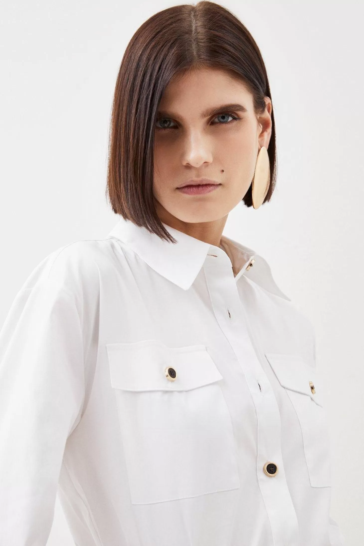 Karen Millen Classic Pocket Detail Tailored Shirt