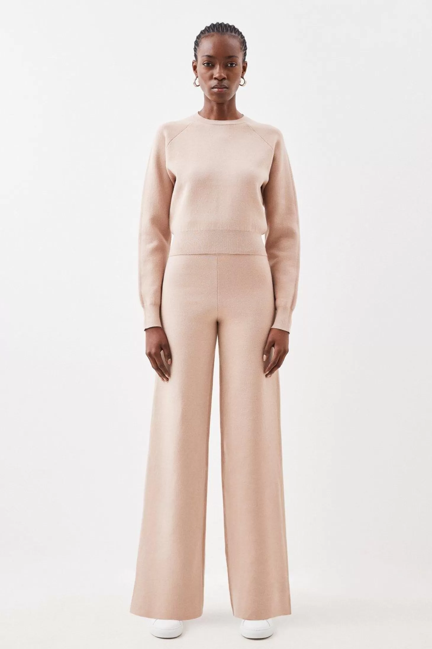 Karen Millen Compact Wool Look Knit Pants