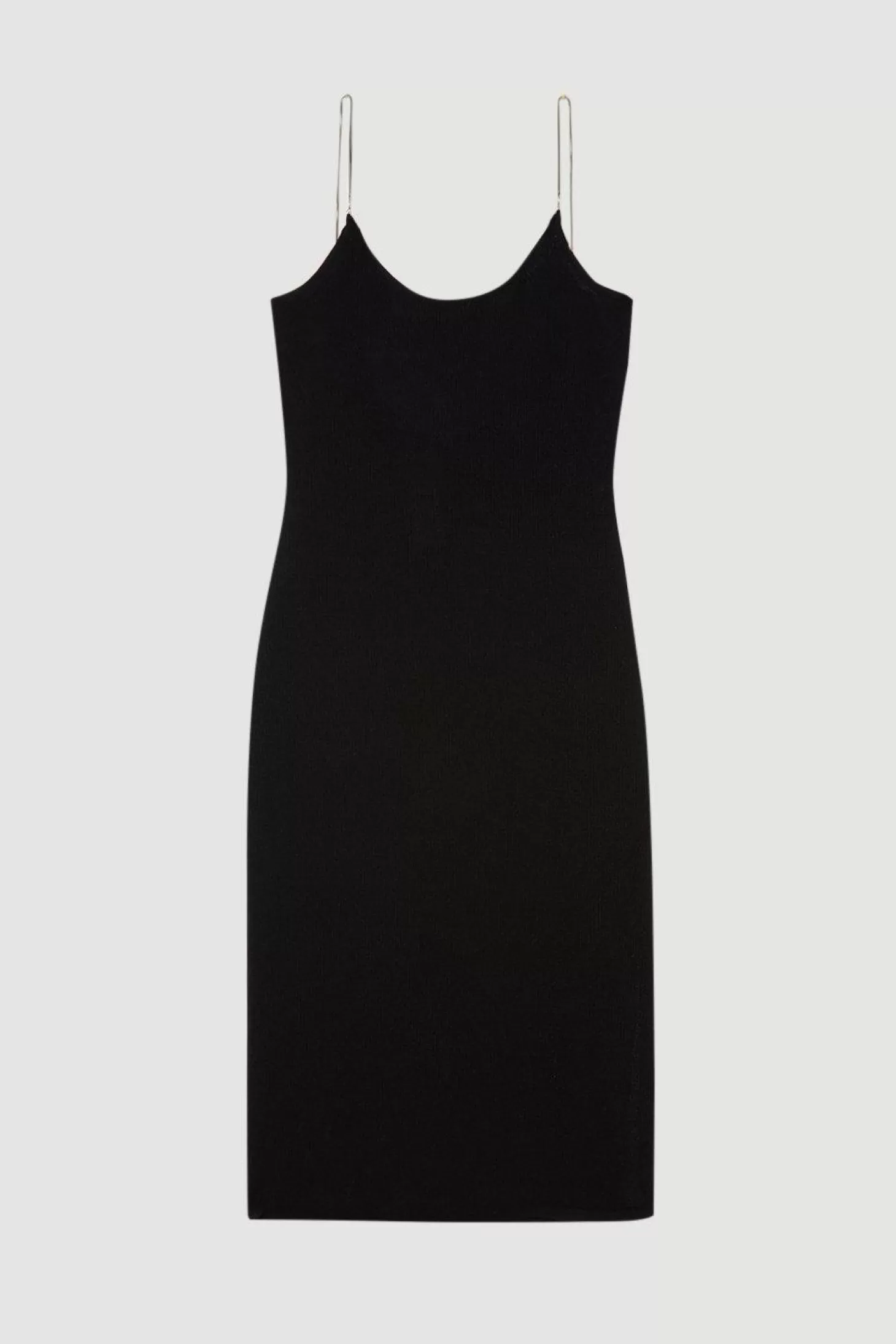 Karen Millen Corded Knit Chain Detail Knit Midaxi Dress