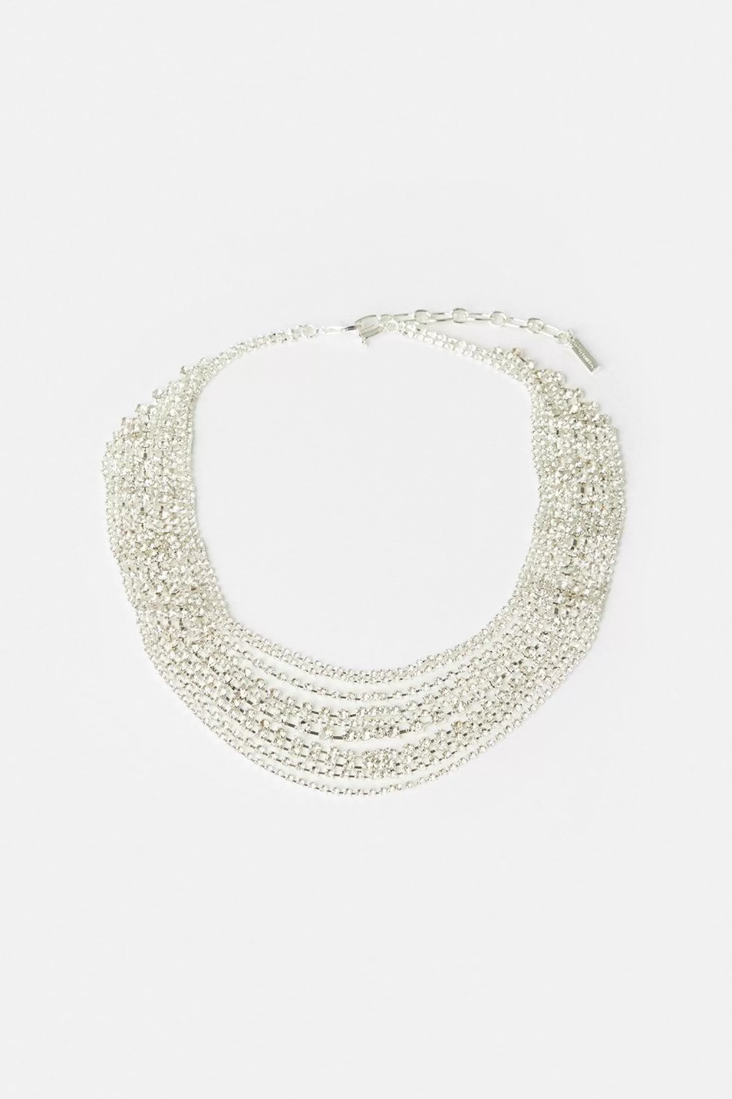 Karen Millen Diamante Layered Statement Necklace