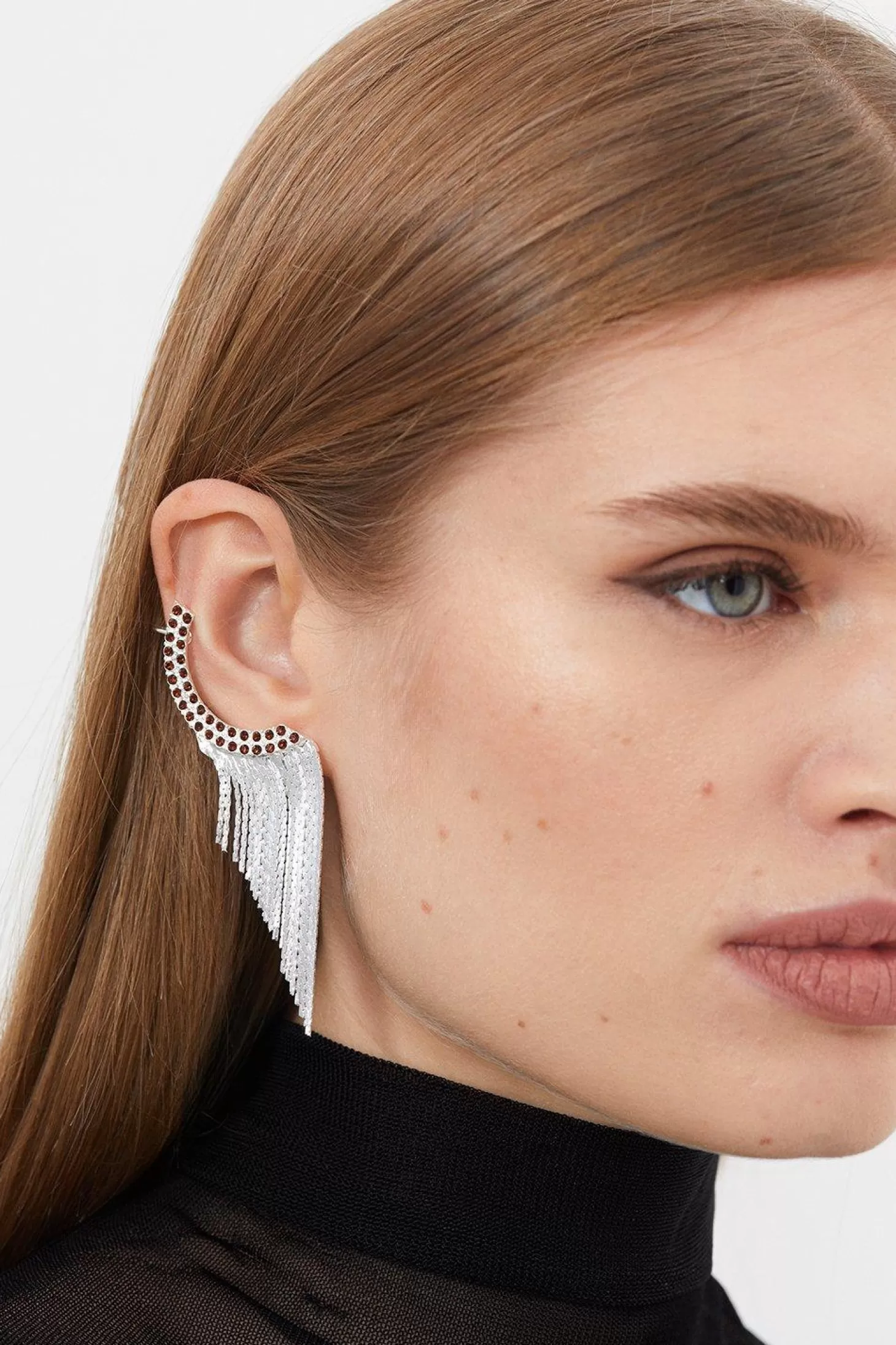 Karen Millen Ear Cuff Drop Detail Earring