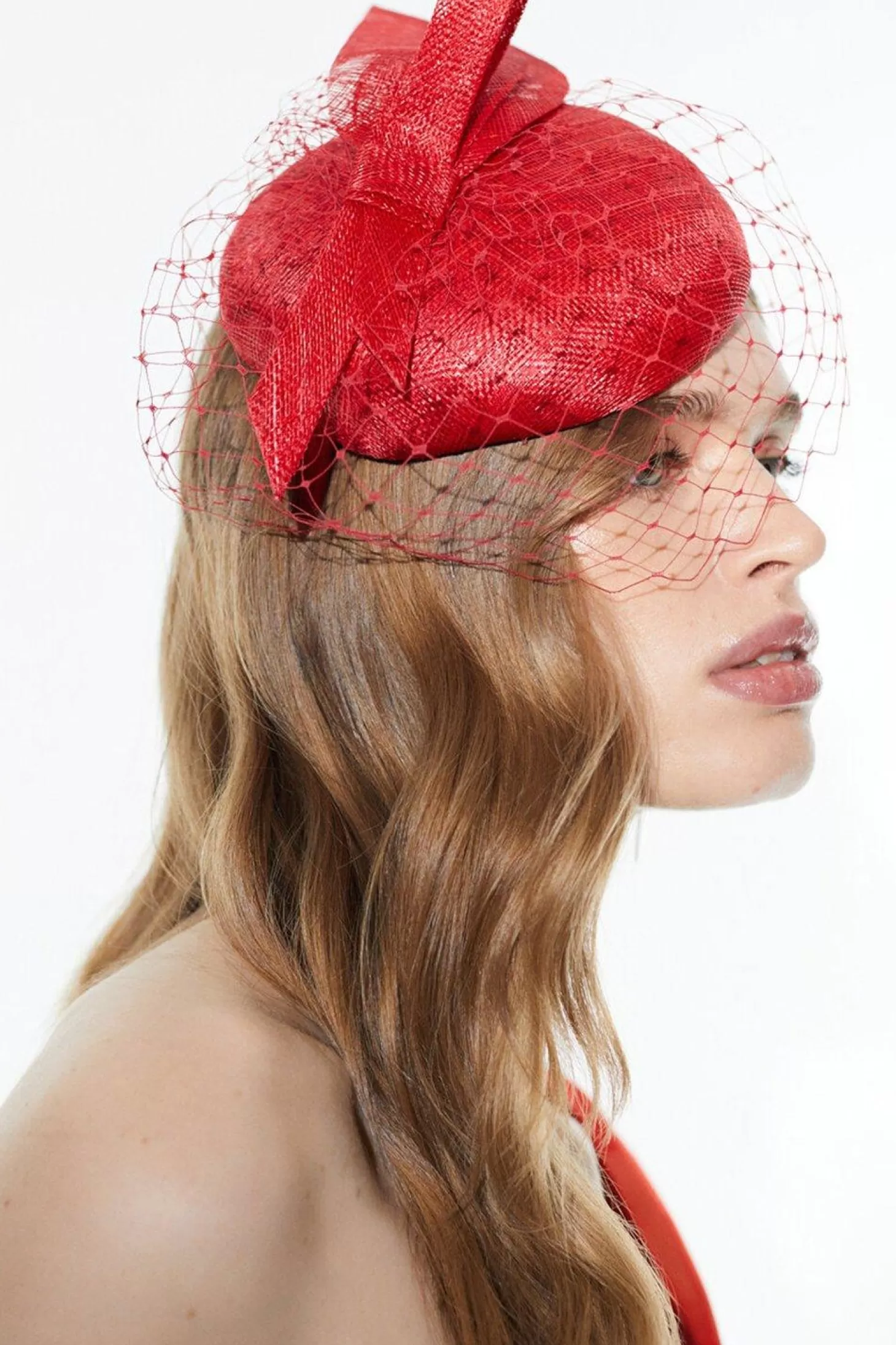 Karen Millen Emily-London Asymmetric Veiled Fascinator