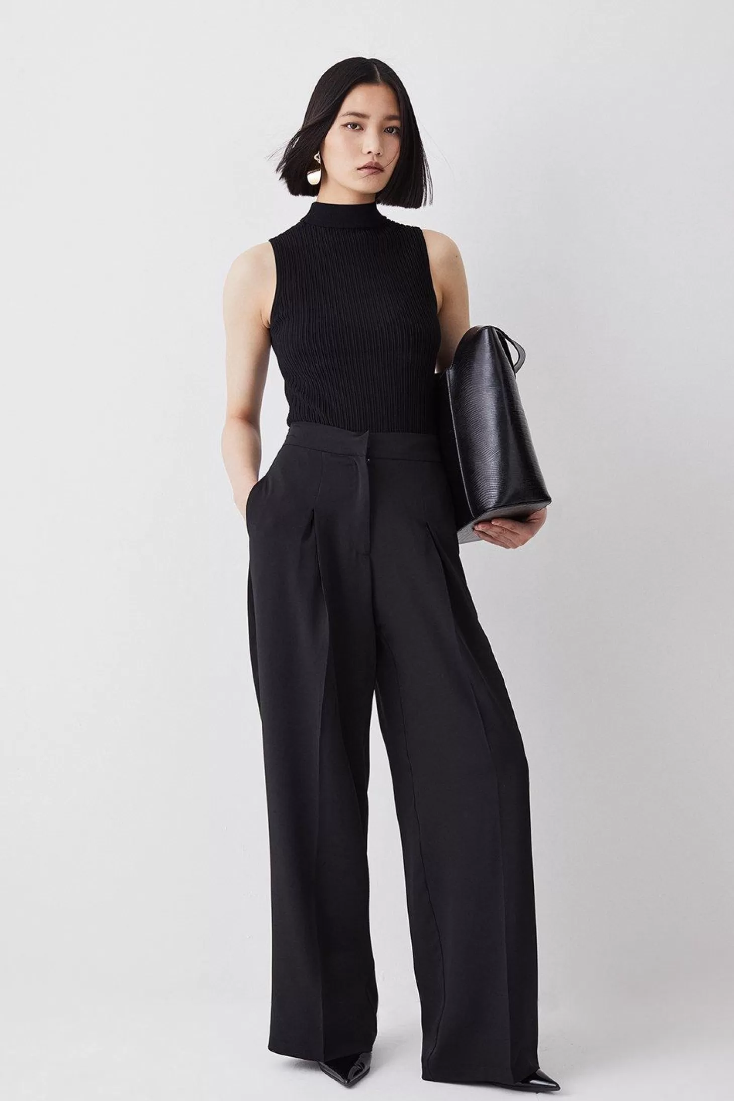 Karen Millen Essential Tailored Wide Leg Pants