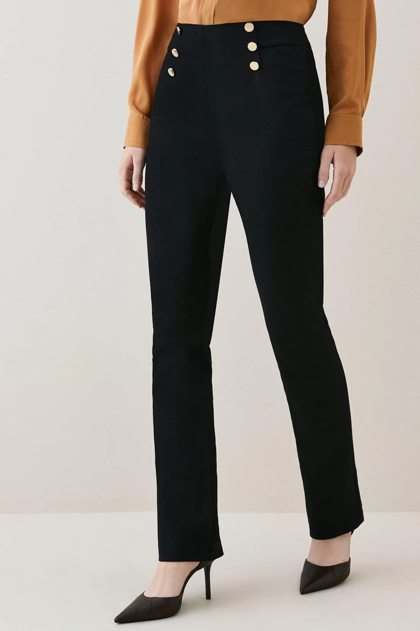 Karen Millen Essential Techno Split Woven Pants