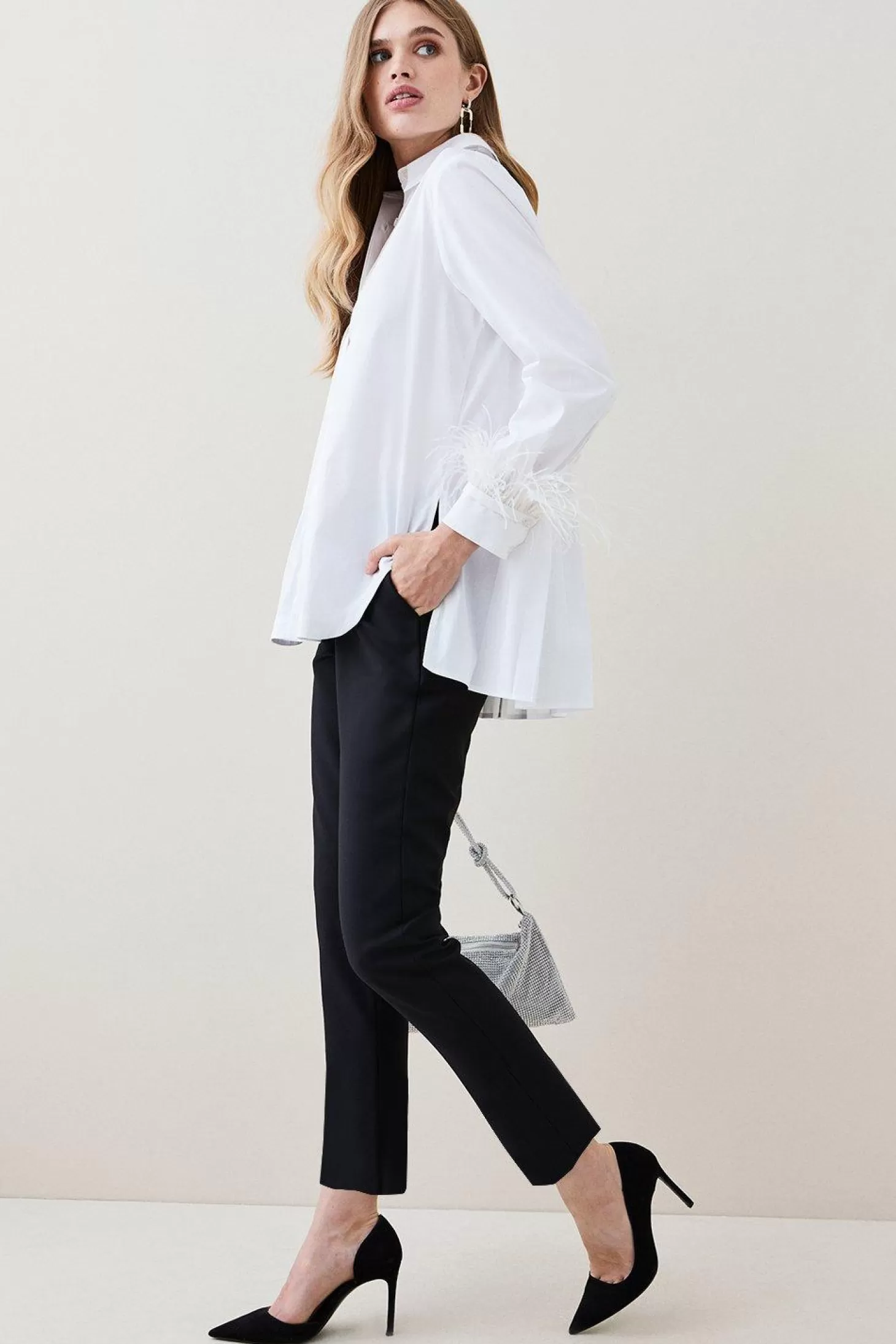 Karen Millen Essential Techno Woven Pants