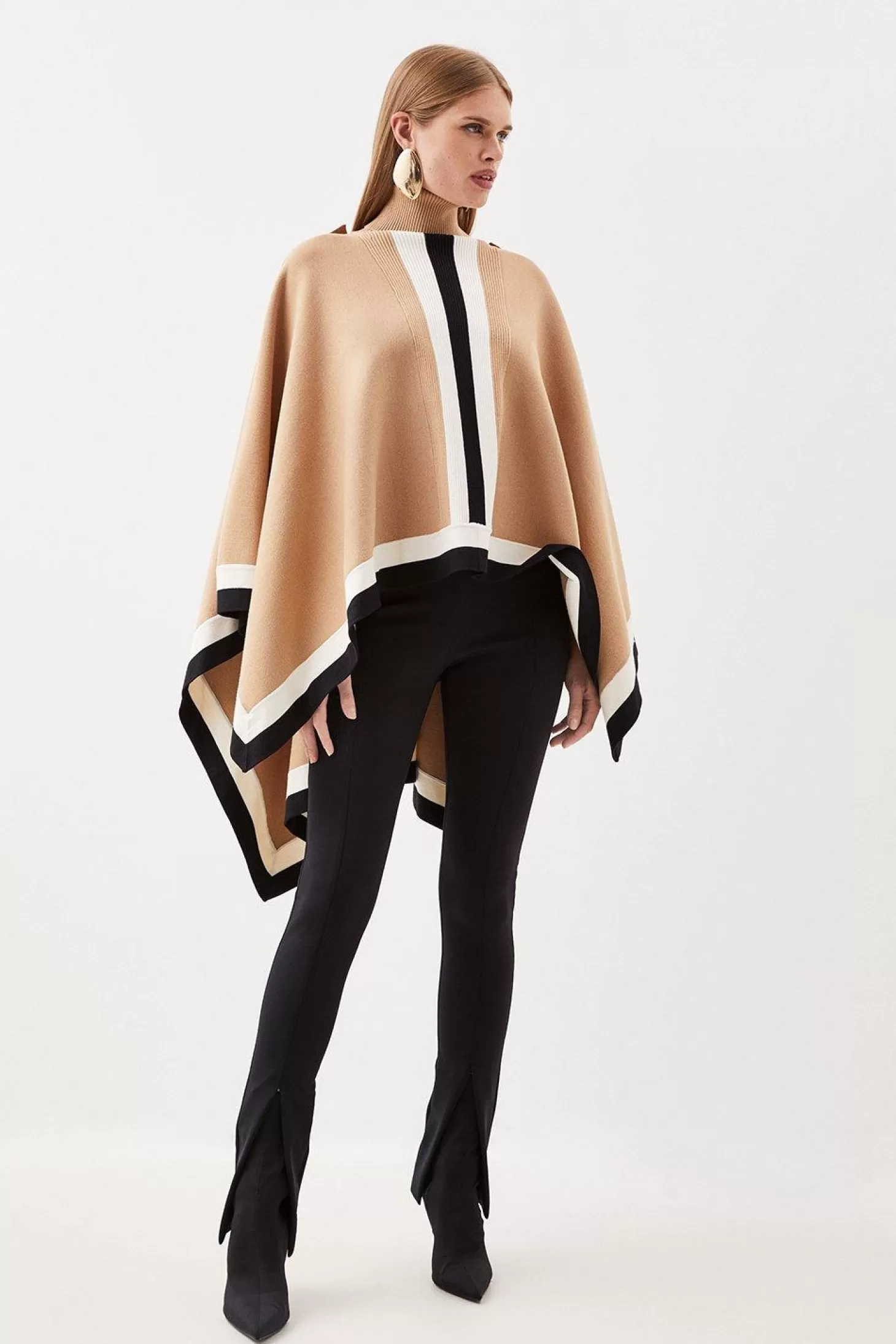 Karen Millen Funnel Neck Knit Poncho