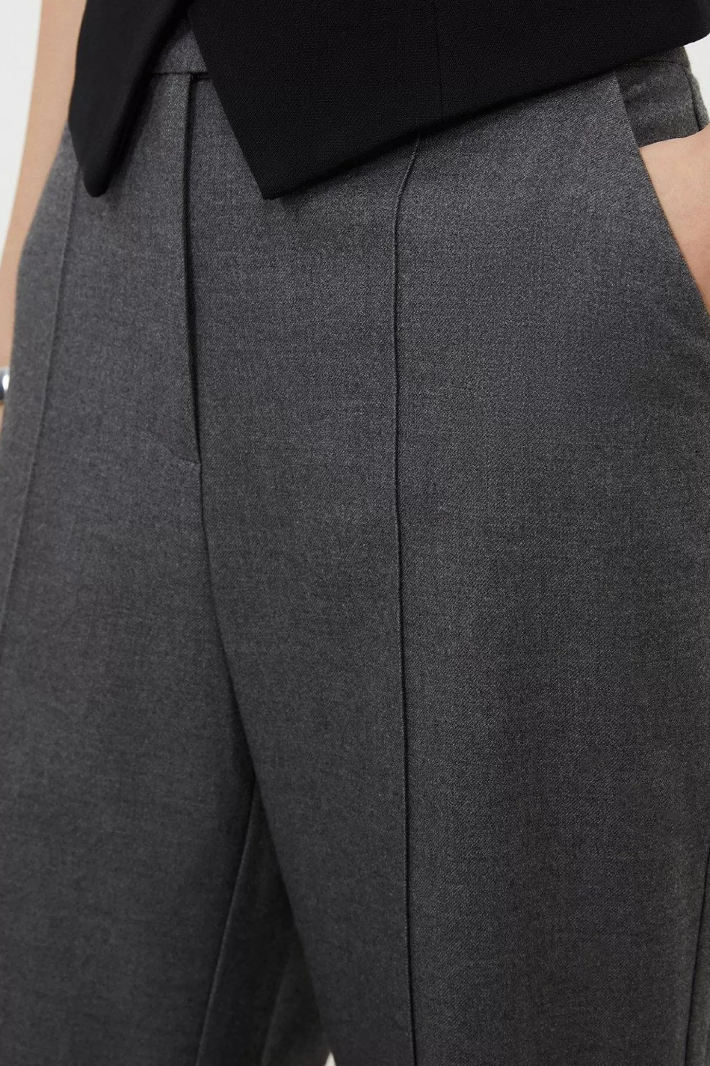 Karen Millen Woven Wool Mix Pants