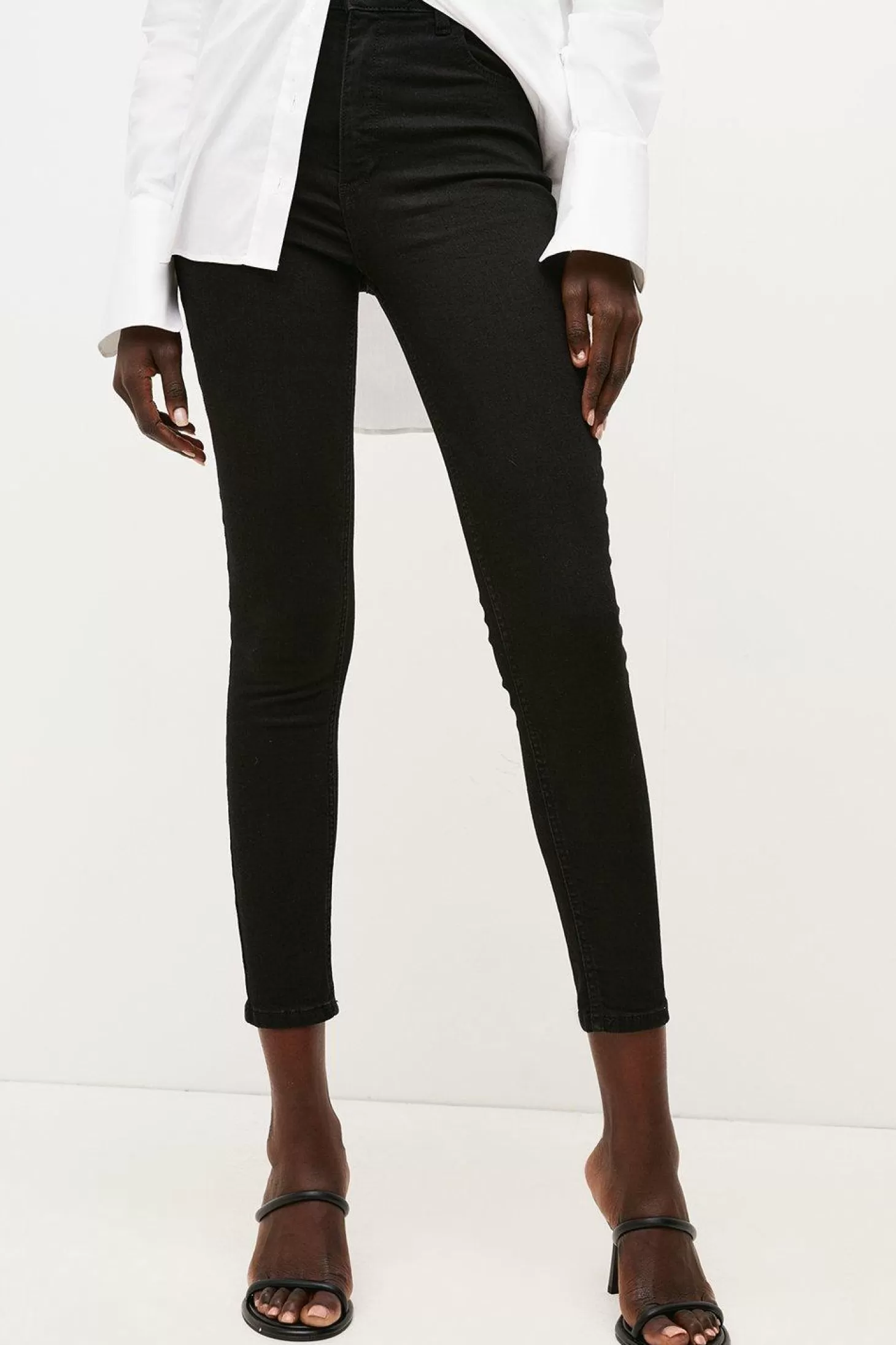 Karen Millen High Rise Skinny Jeans