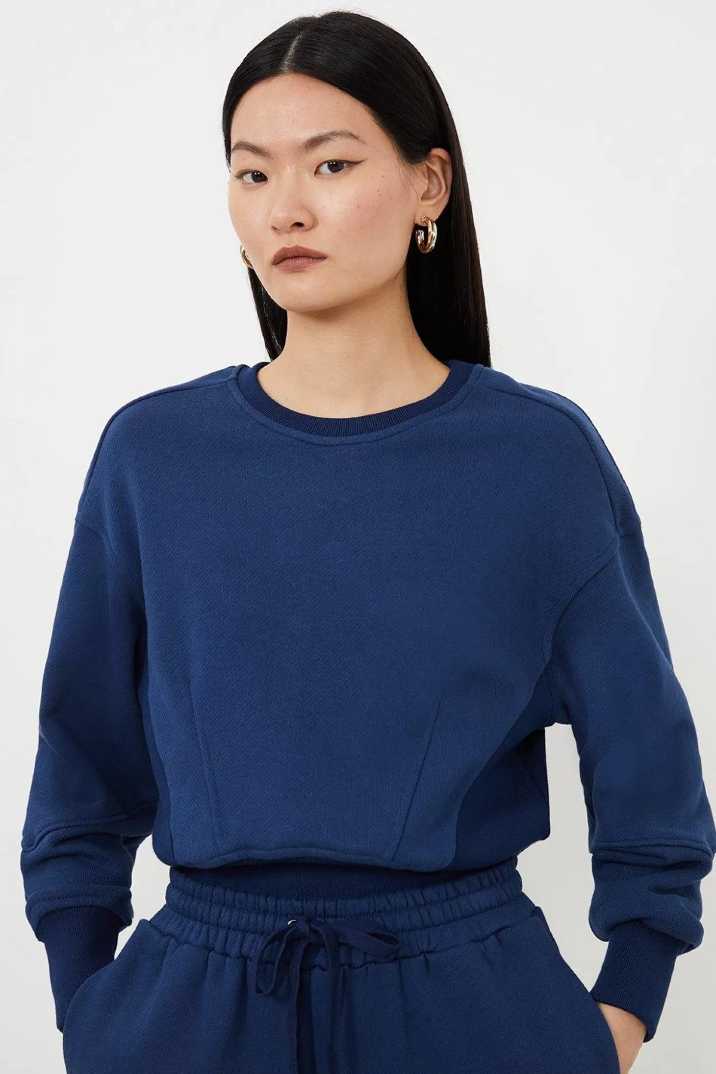 Karen Millen Jersey Loop Back Sweatshirt