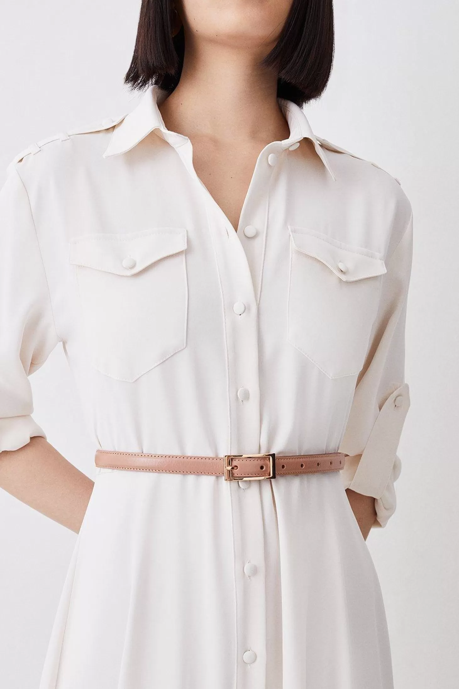 Karen Millen Leather Classic Belt