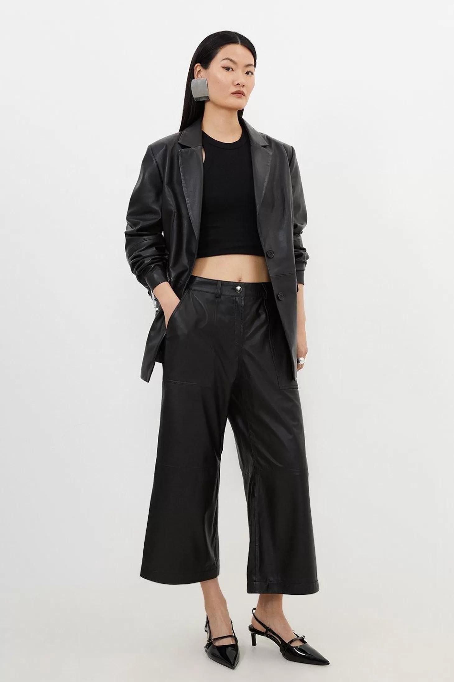 Karen Millen Leather Culottes