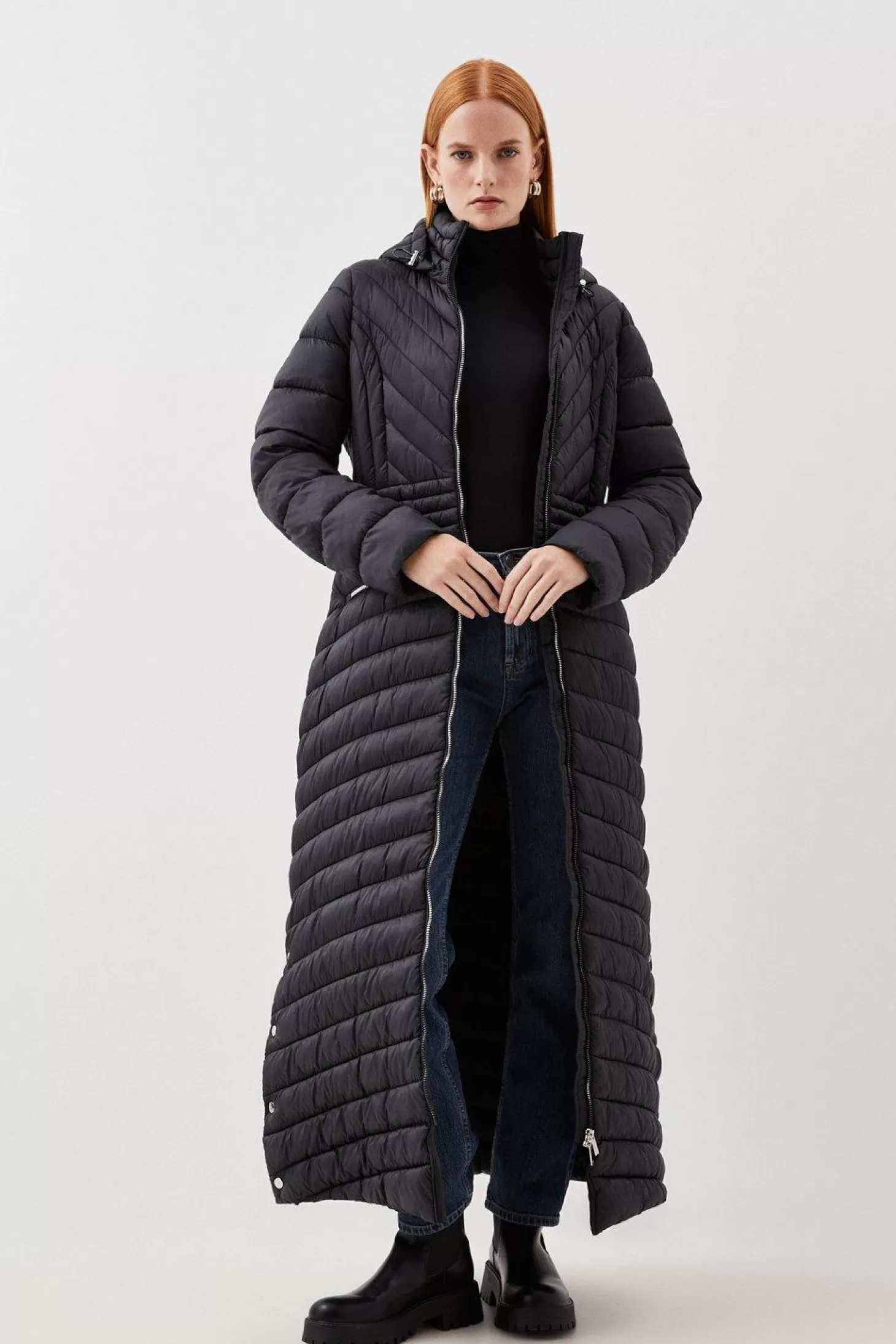 Karen Millen Lightweight Packable Maxi Coat