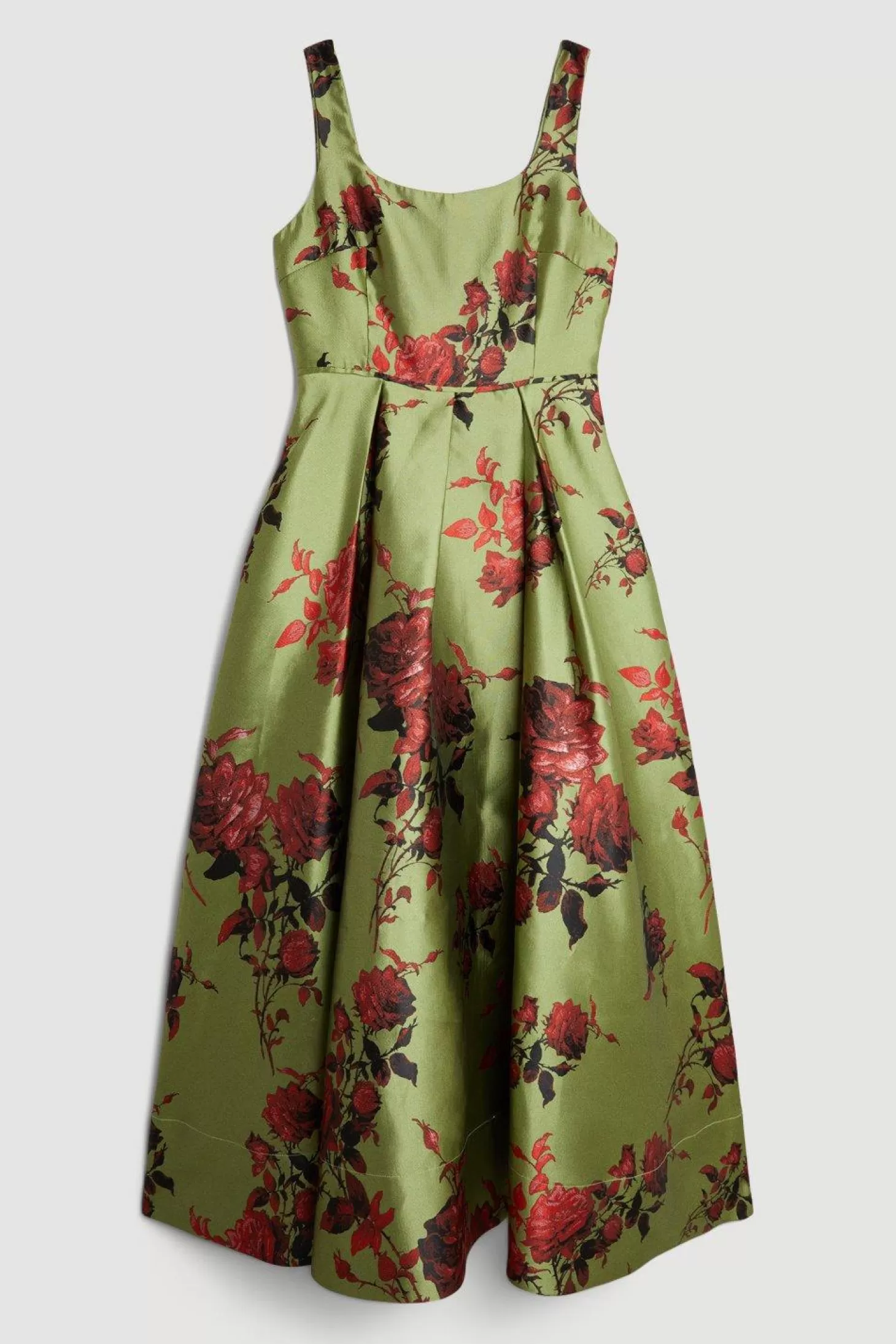 Karen Millen Lydia Millen Floral Jacquard Corseted Woven Maxi Dress