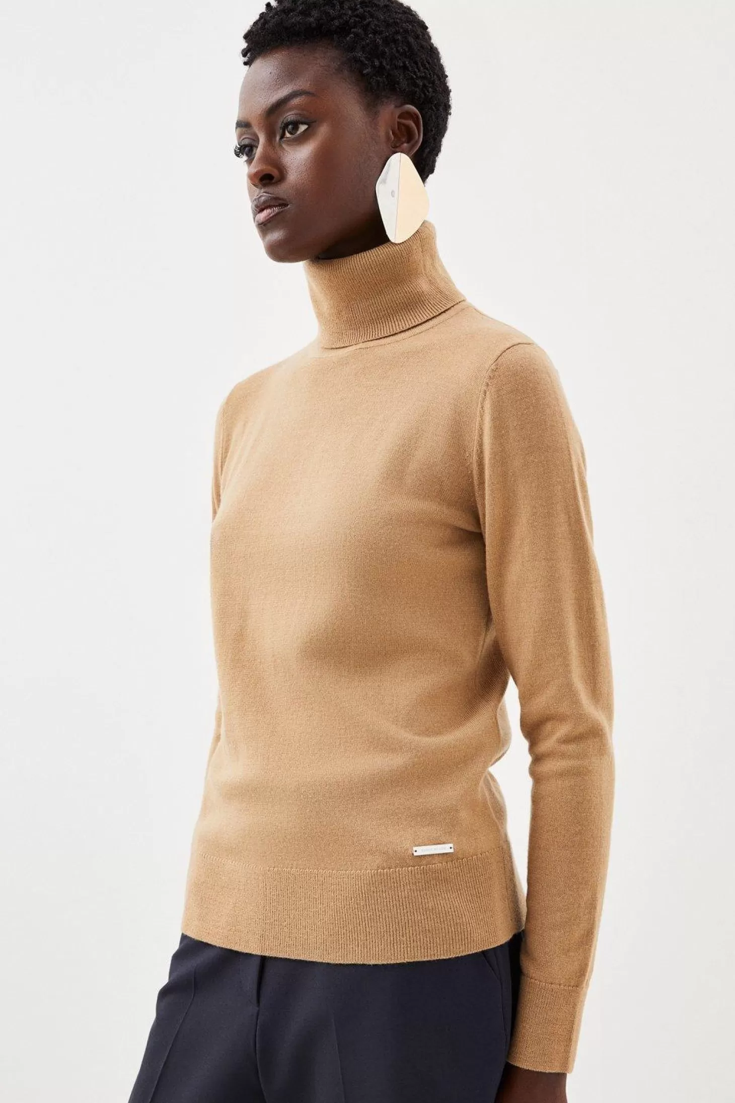 Karen Millen Merino Wool Turtleneck Sweater