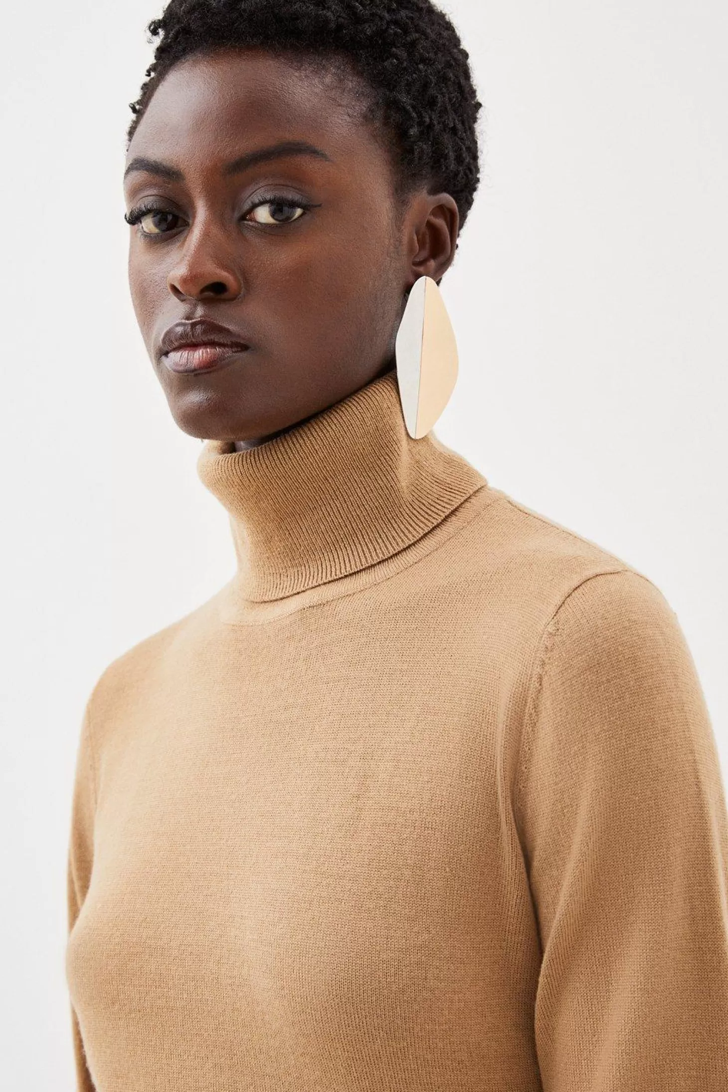 Karen Millen Merino Wool Turtleneck Sweater