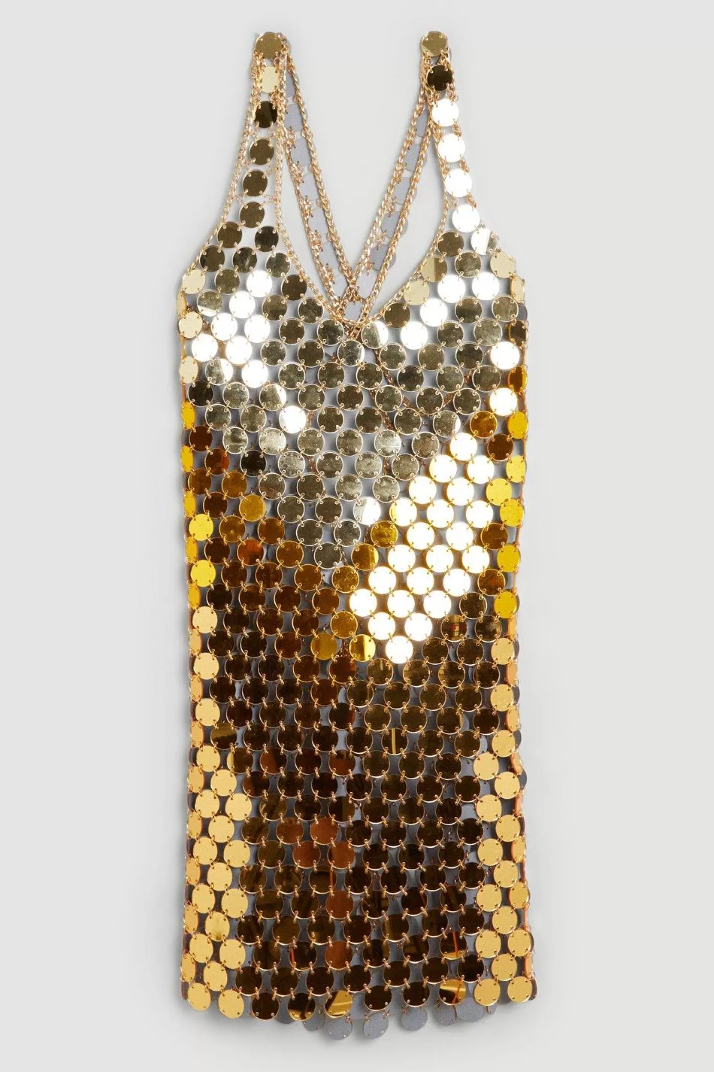 Karen Millen Mirrored Disc Ombre Color Mini Dress