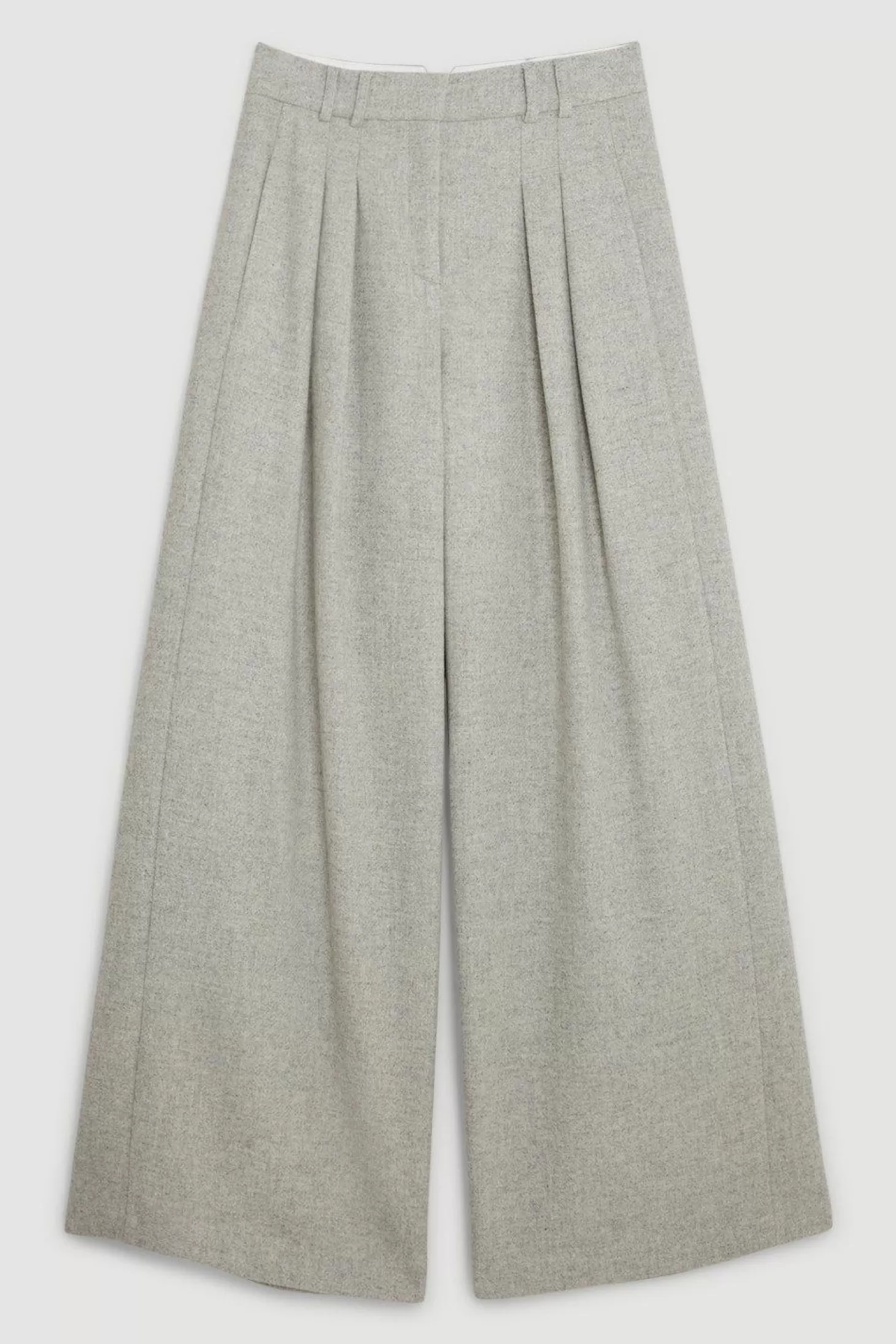 Karen Millen Petite Tailored Wool Blend Double Faced Wide Leg Pants
