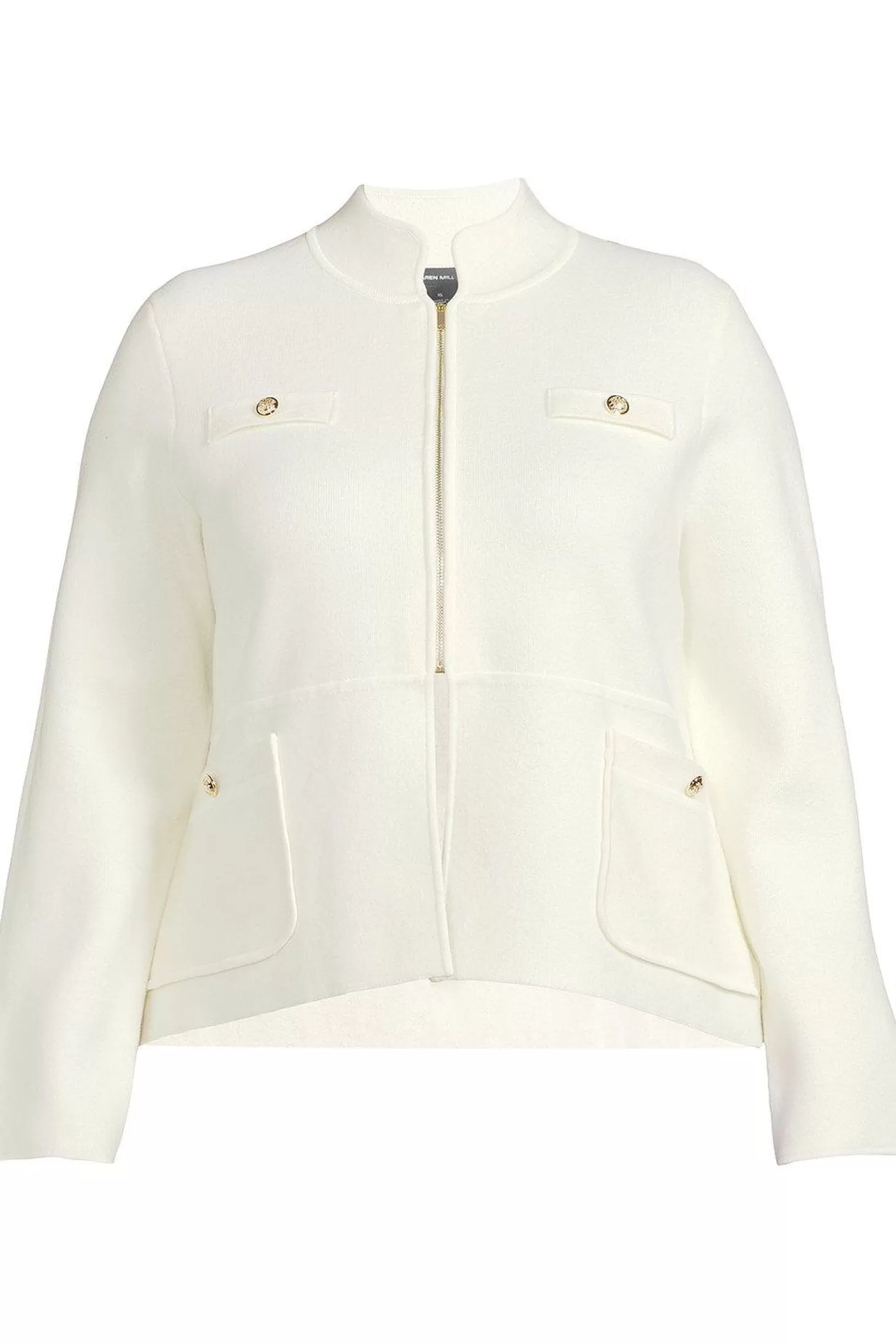 Karen Millen Plus Size Compact Wool Blend Knit Sleeve Jacket