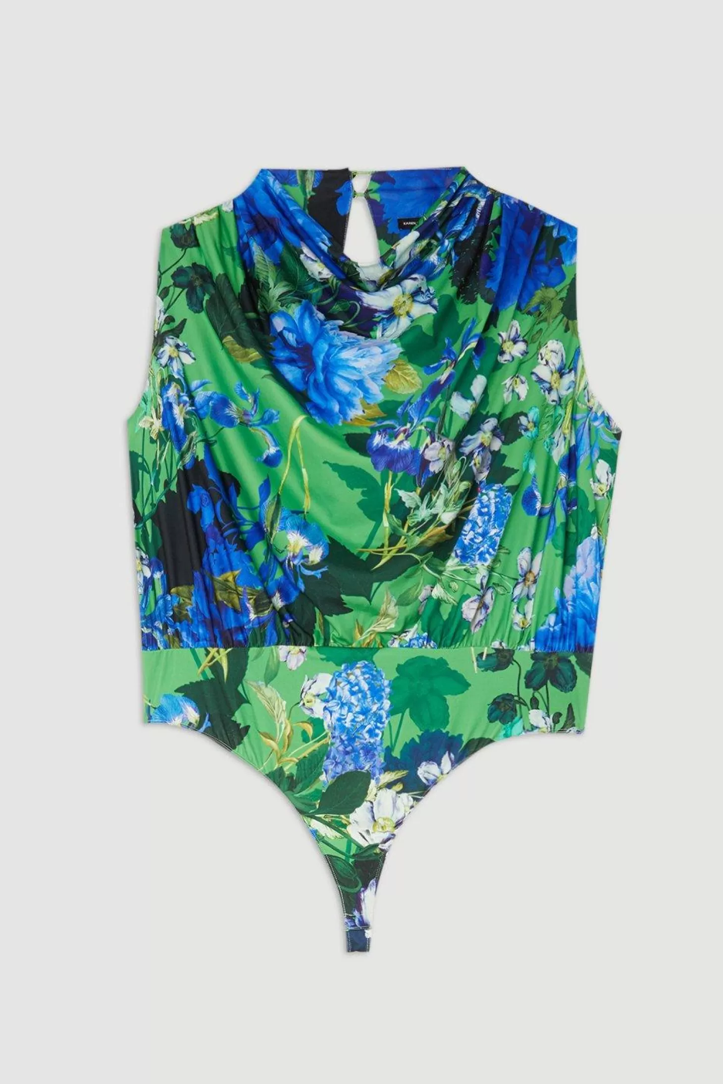 Karen Millen Plus Size Jungle Jersey Crepe Bodysuit