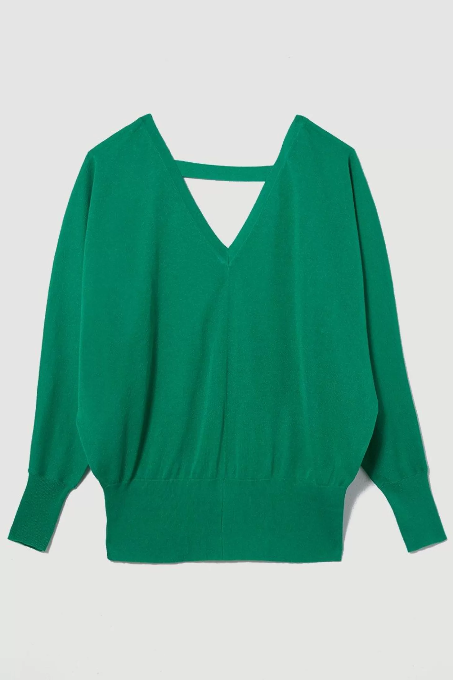 Karen Millen Plus Size Knitted V Neck Long Sleeve Sweater