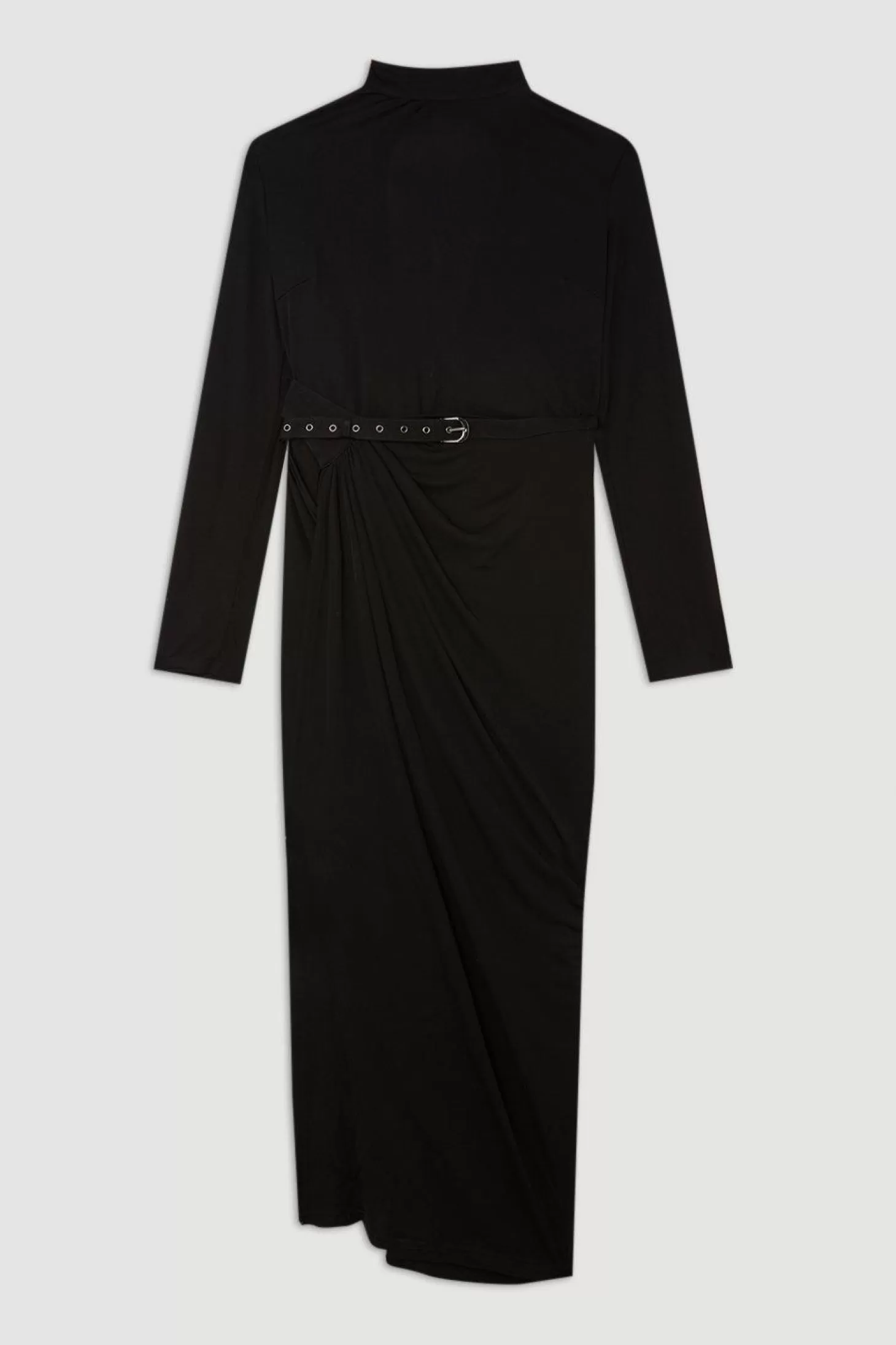 Karen Millen Plus Size Premium Viscose Jersey Ruched Maxi Dress