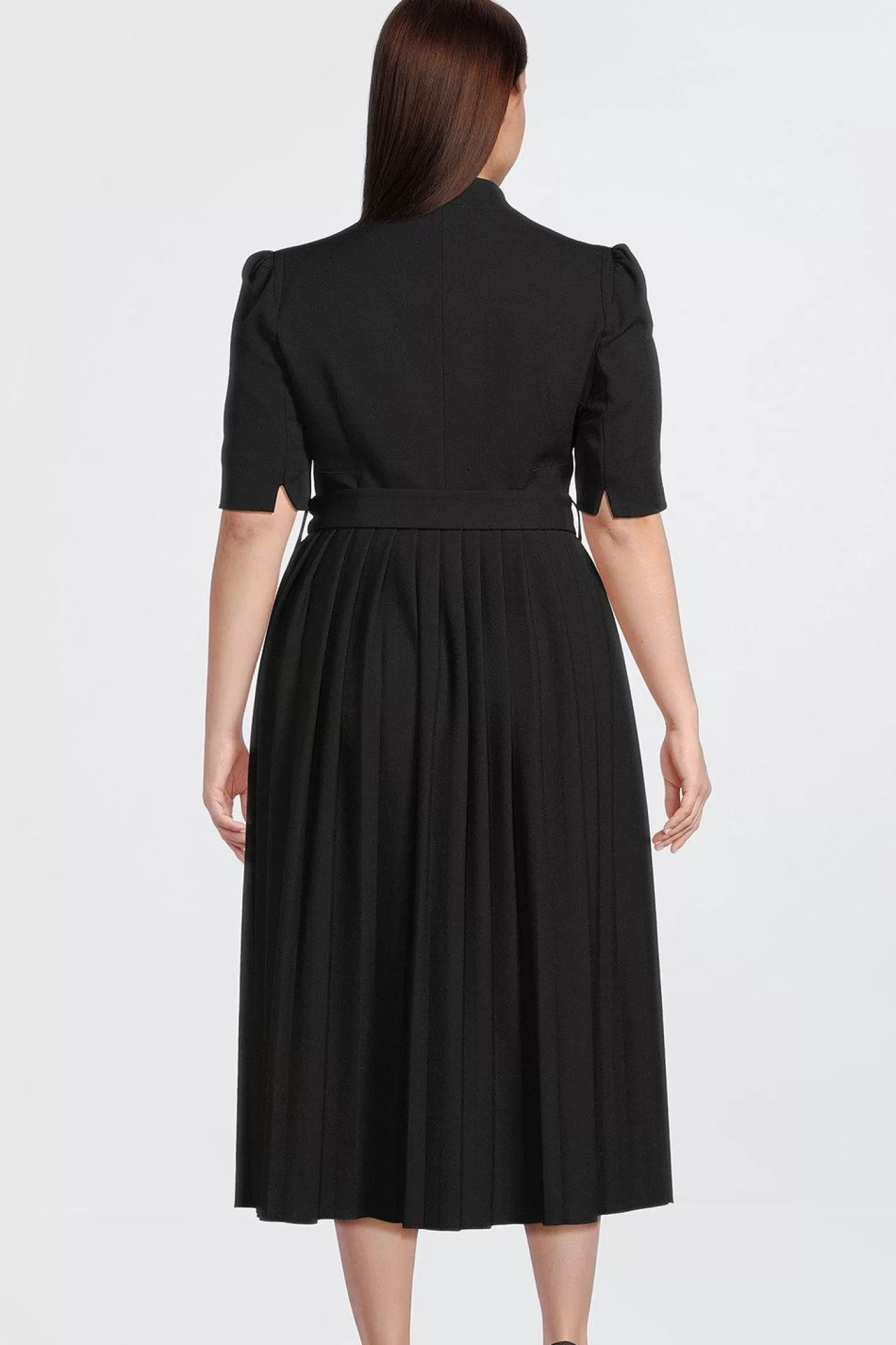 Karen Millen Plus Size Structured Crepe Forever Pleat Dress