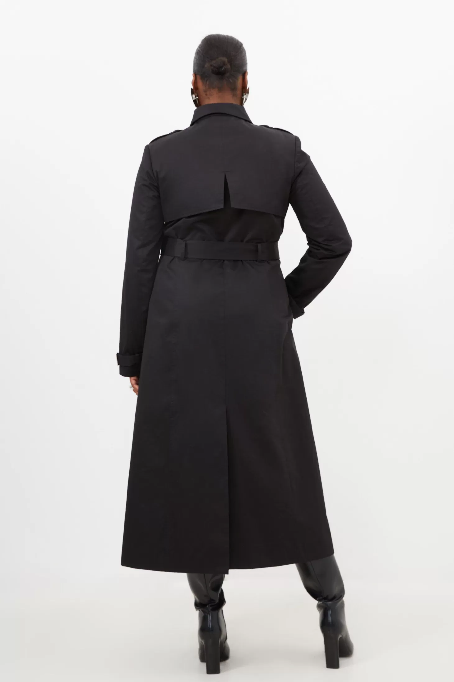 Karen Millen Plus Size Tailored Classic Belted Trench Coat