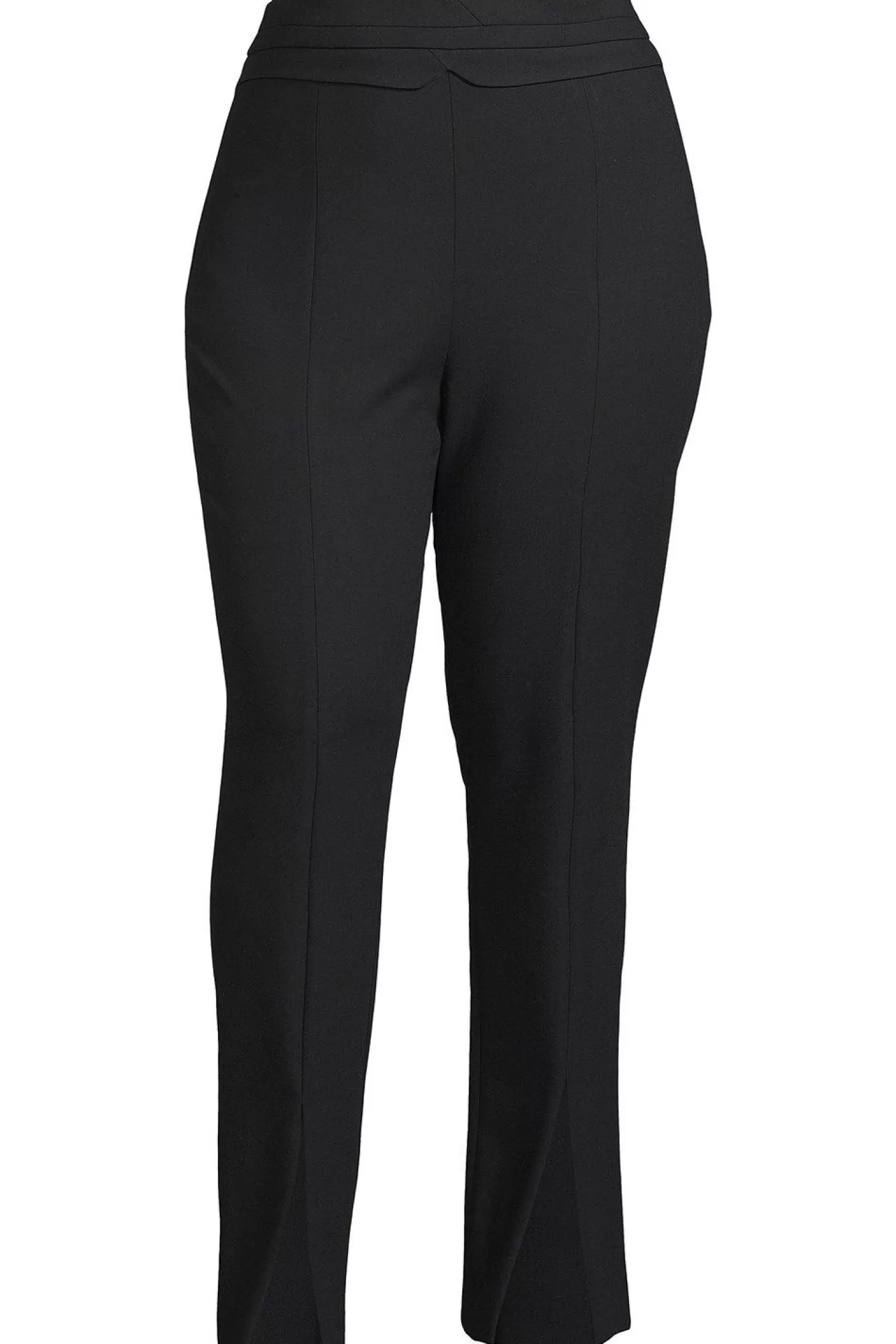 Karen Millen Plus Size Tailored Compact Stretch Split Hem Straight Pants