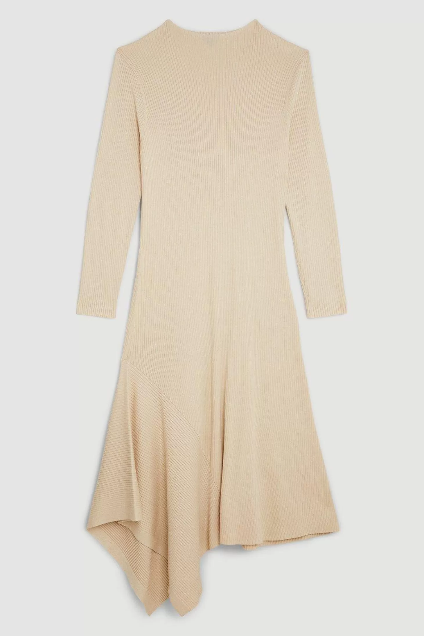 Karen Millen Plus Size Viscose Blend Rib Knit Midaxi Dress