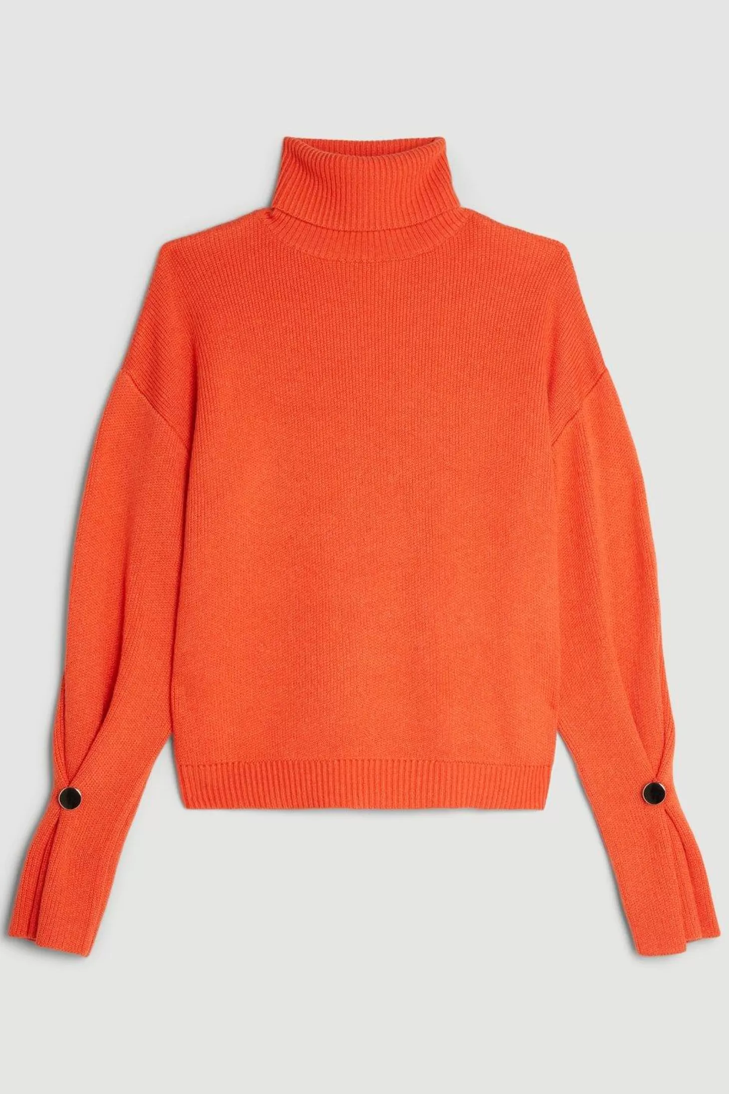Karen Millen Premium Alpaca Wool Blend Mid Weight Knit Full Sleeve Sweater
