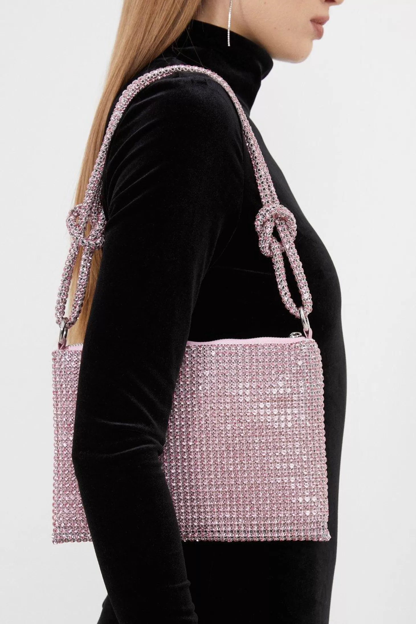 Karen Millen Rhinestone Shoulder Bag