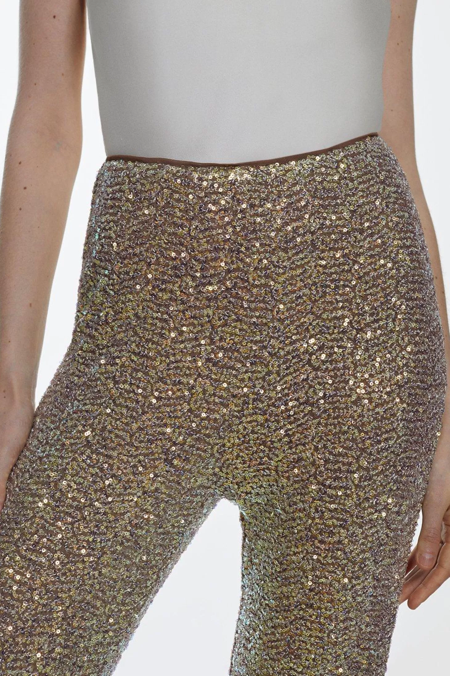 Karen Millen Sequin Wide Leg Pants