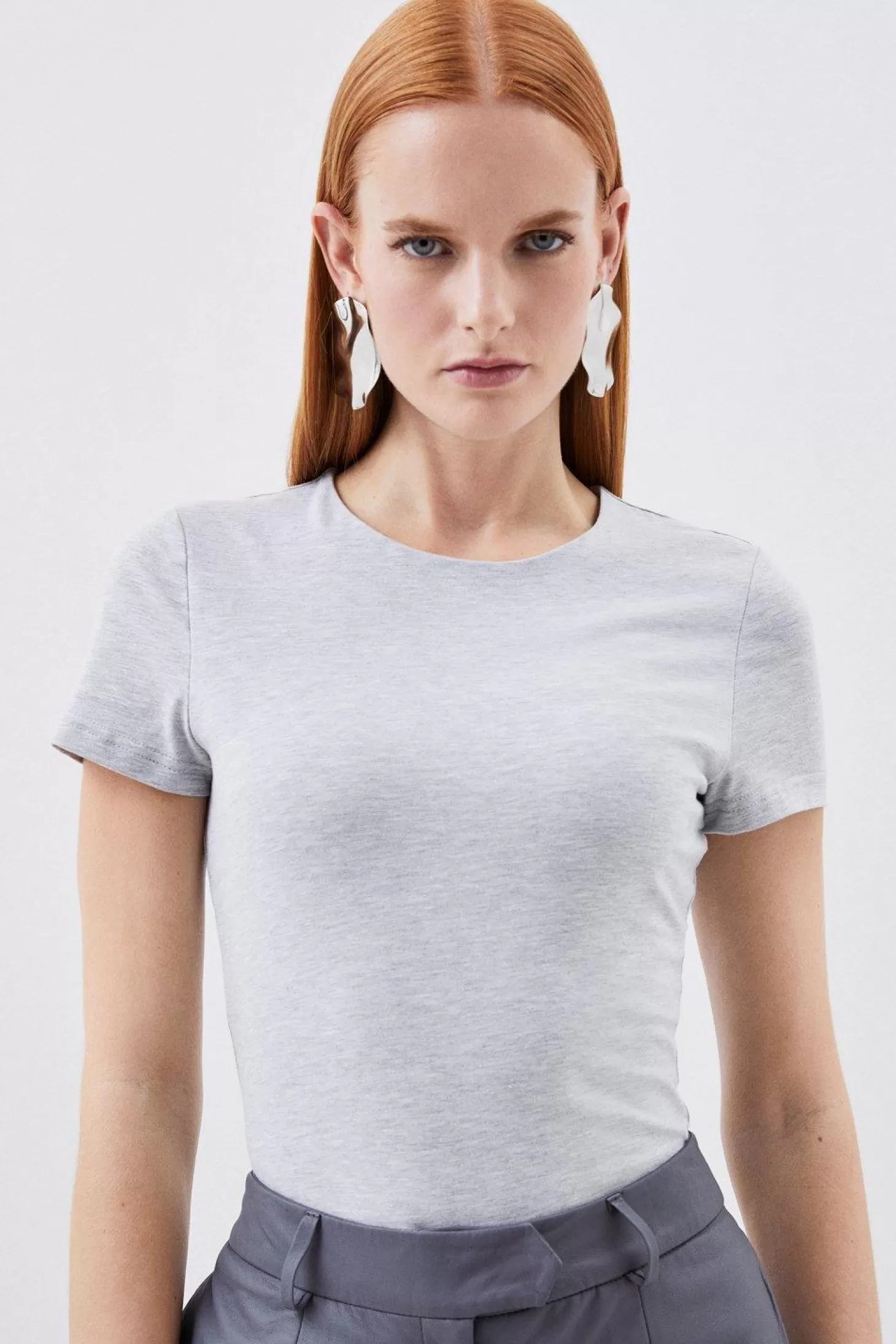 Karen Millen Stretch Cotton T-shirt