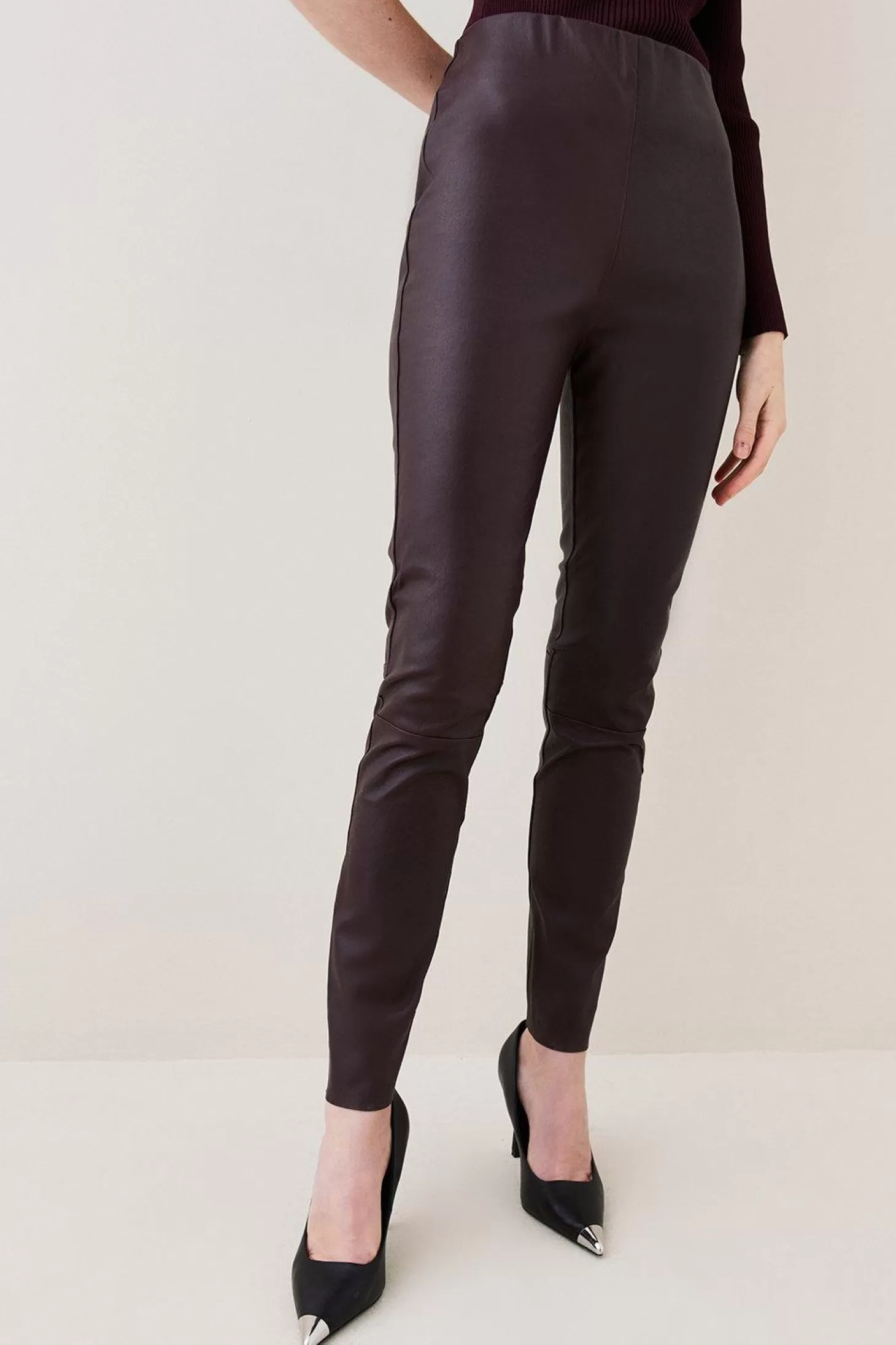 Karen Millen Stretch Leather Legging