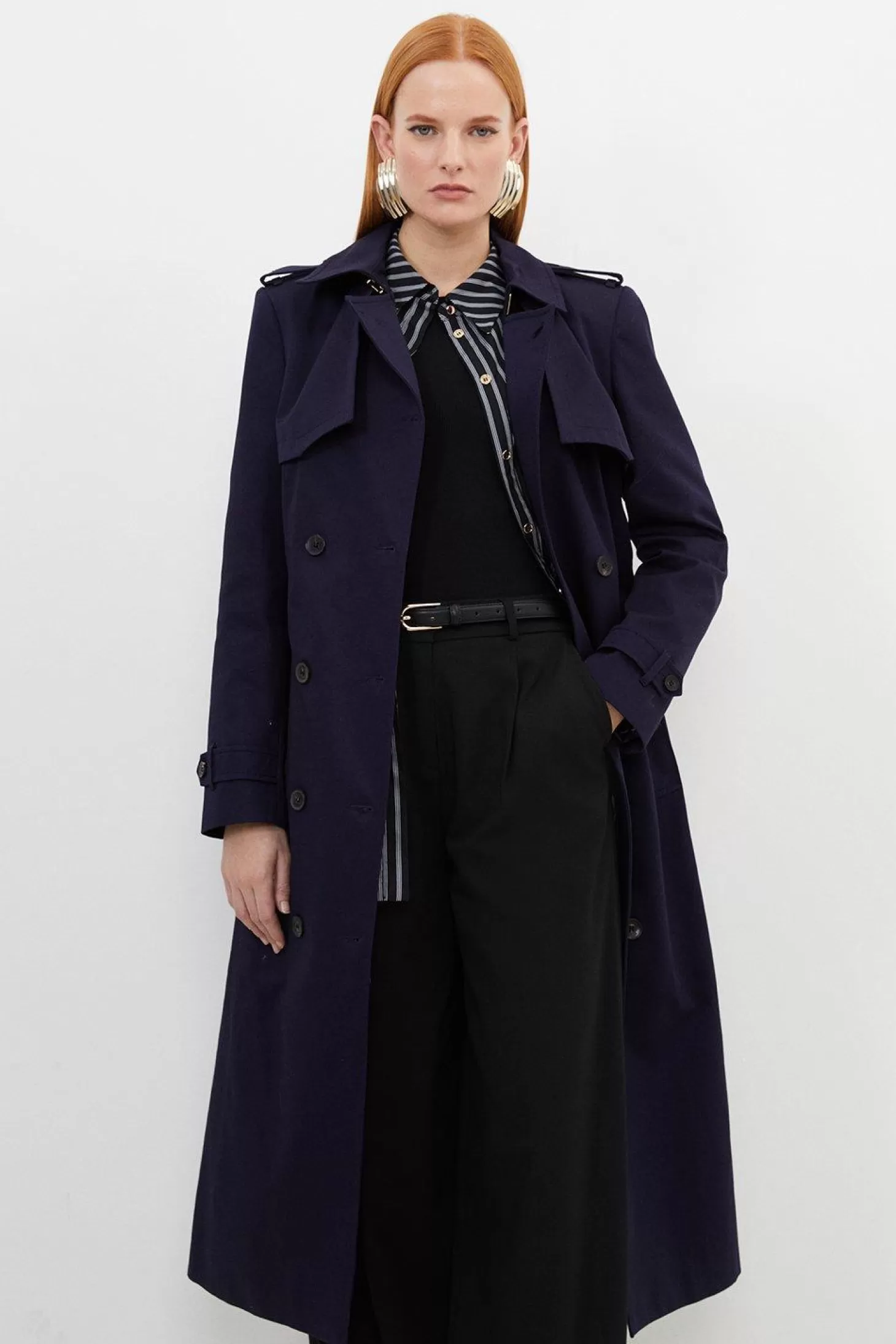 Karen Millen Tailored Belted Trench Coat