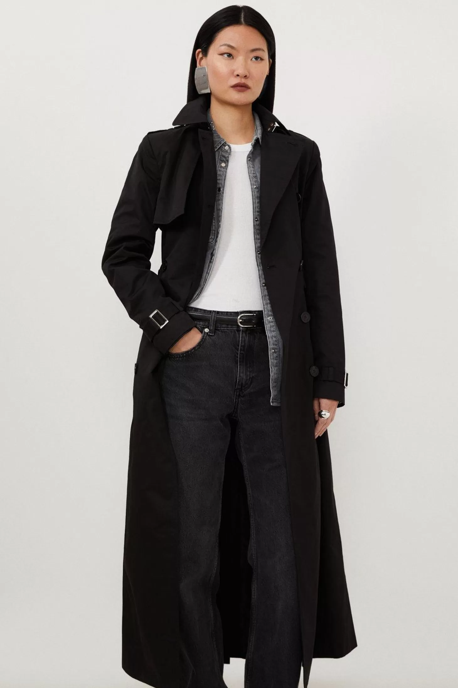 Karen Millen Tailored Classic Belted Trench Coat