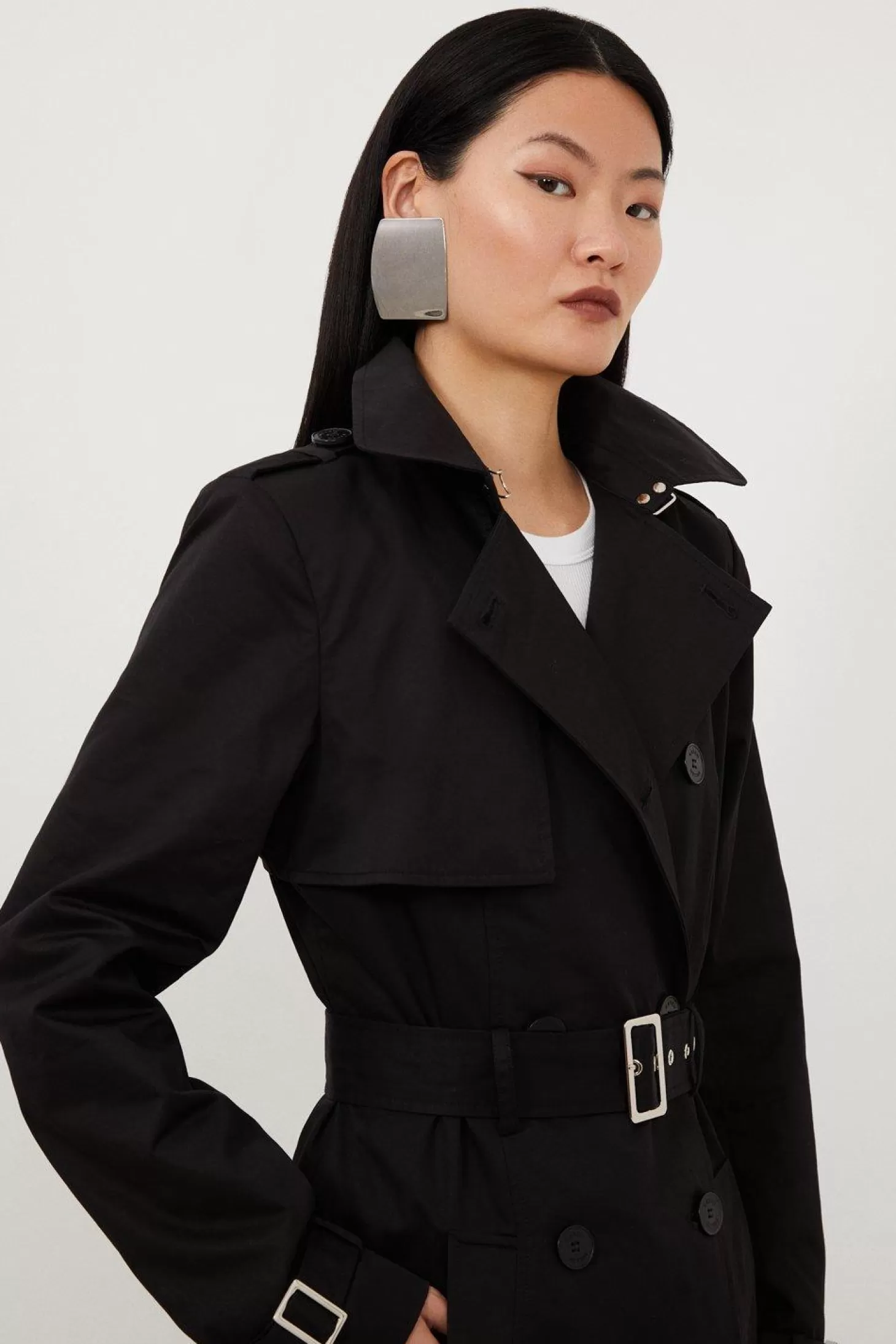 Karen Millen Tailored Classic Belted Trench Coat