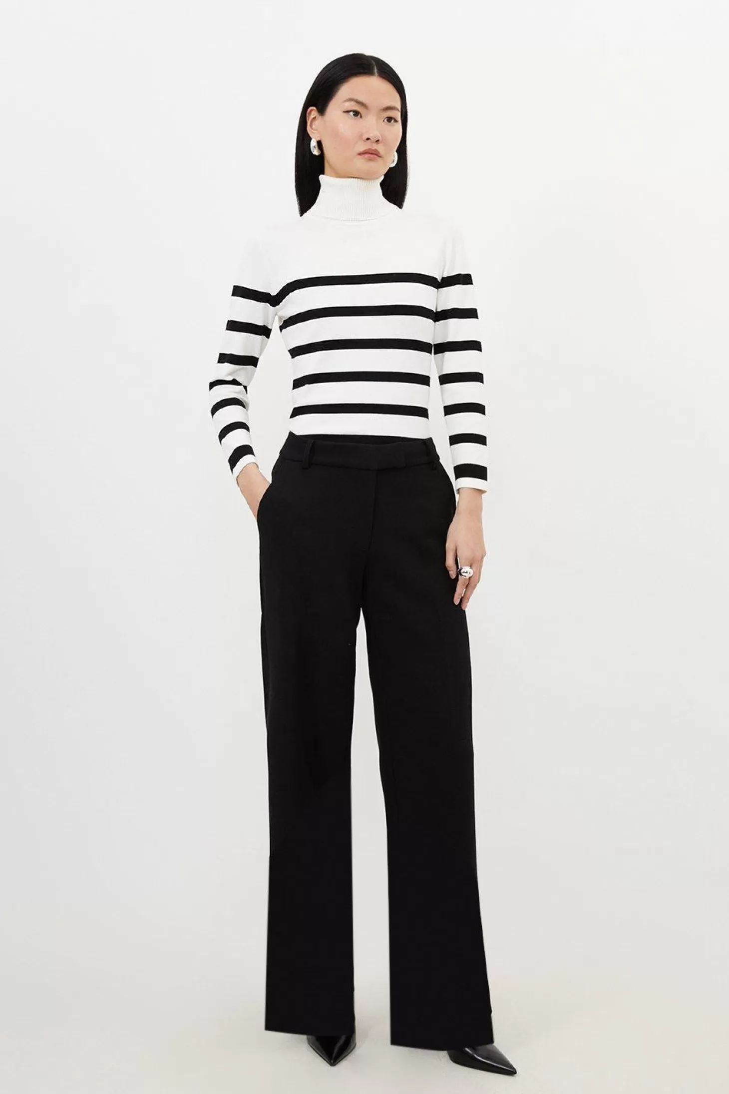 Karen Millen Tailored Straight Leg Trousers