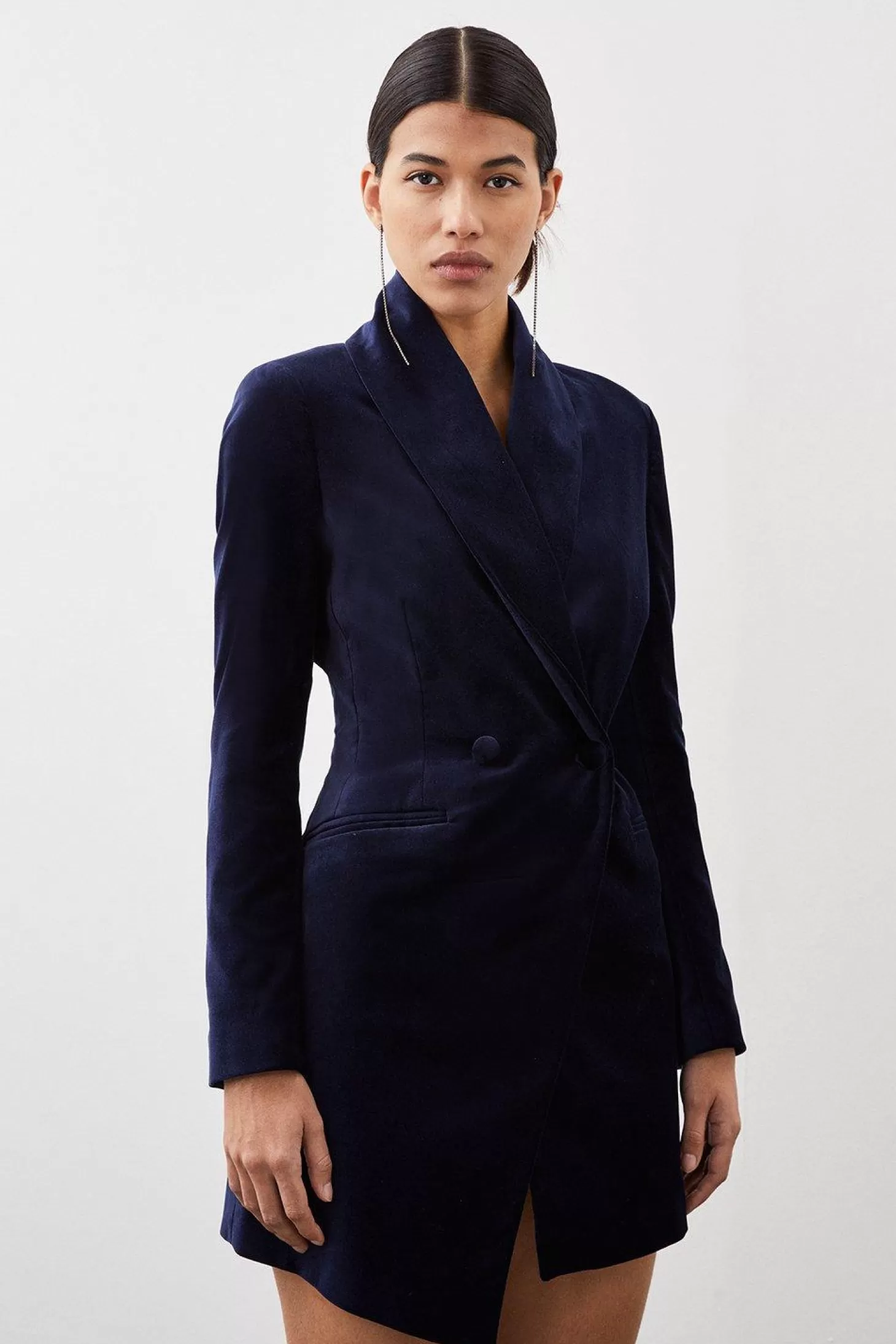 Karen Millen Tailored Velvet Blazer Dress