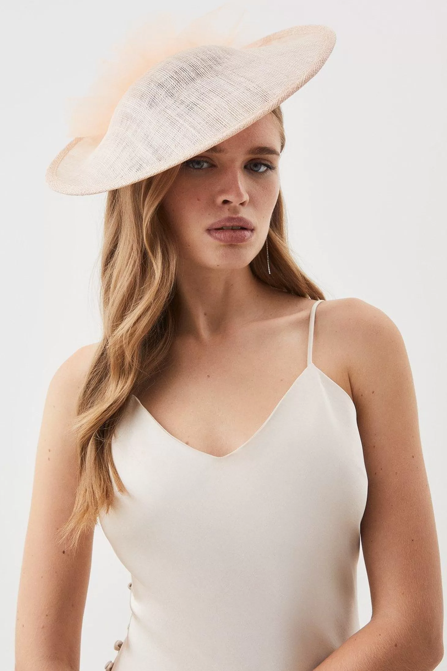 Karen Millen Tulle Detail Large Disc Fascinator