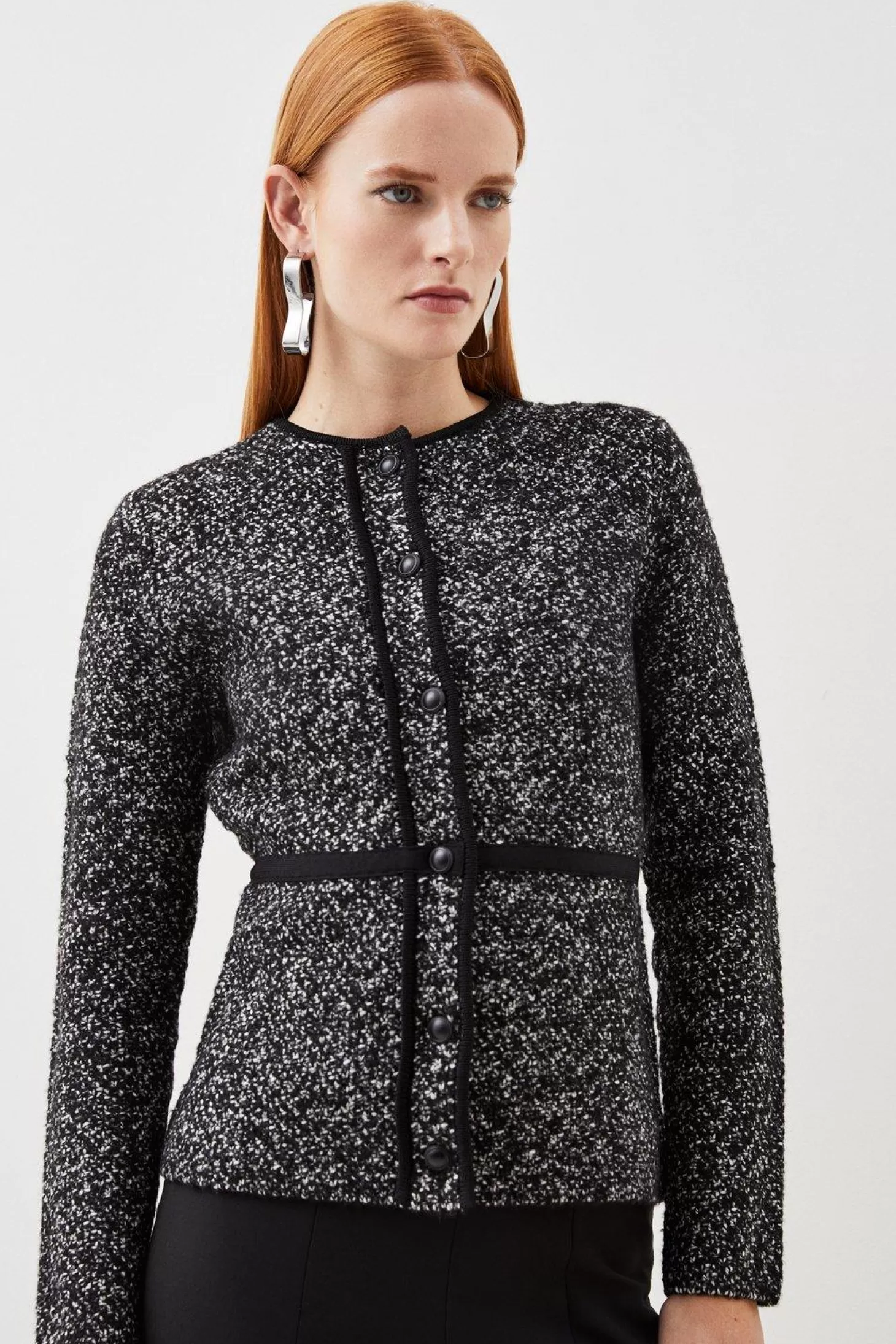 Karen Millen Tweed Knit Jacket