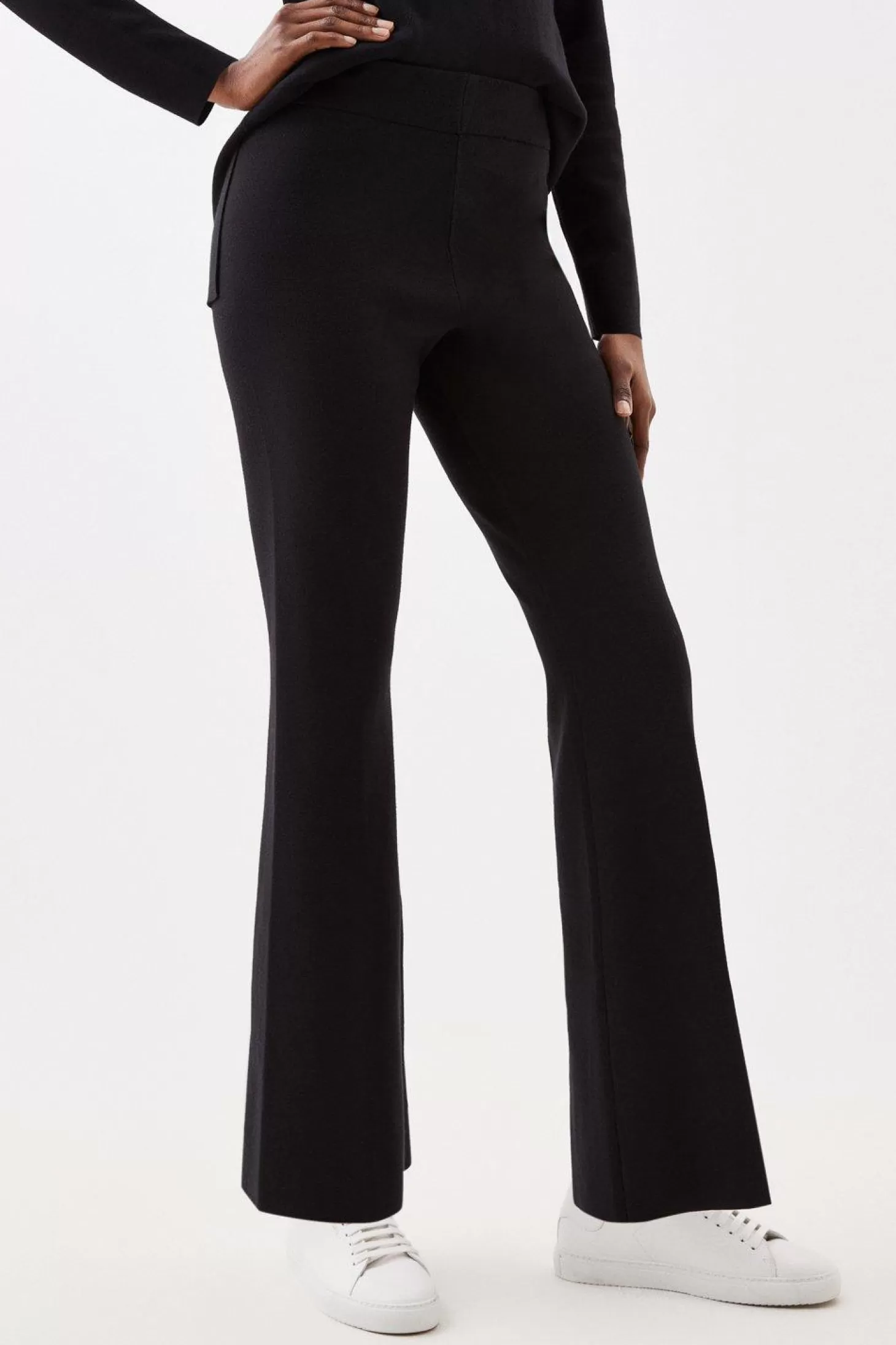 Karen Millen Viscose Blend Knit Slim Leg Pants