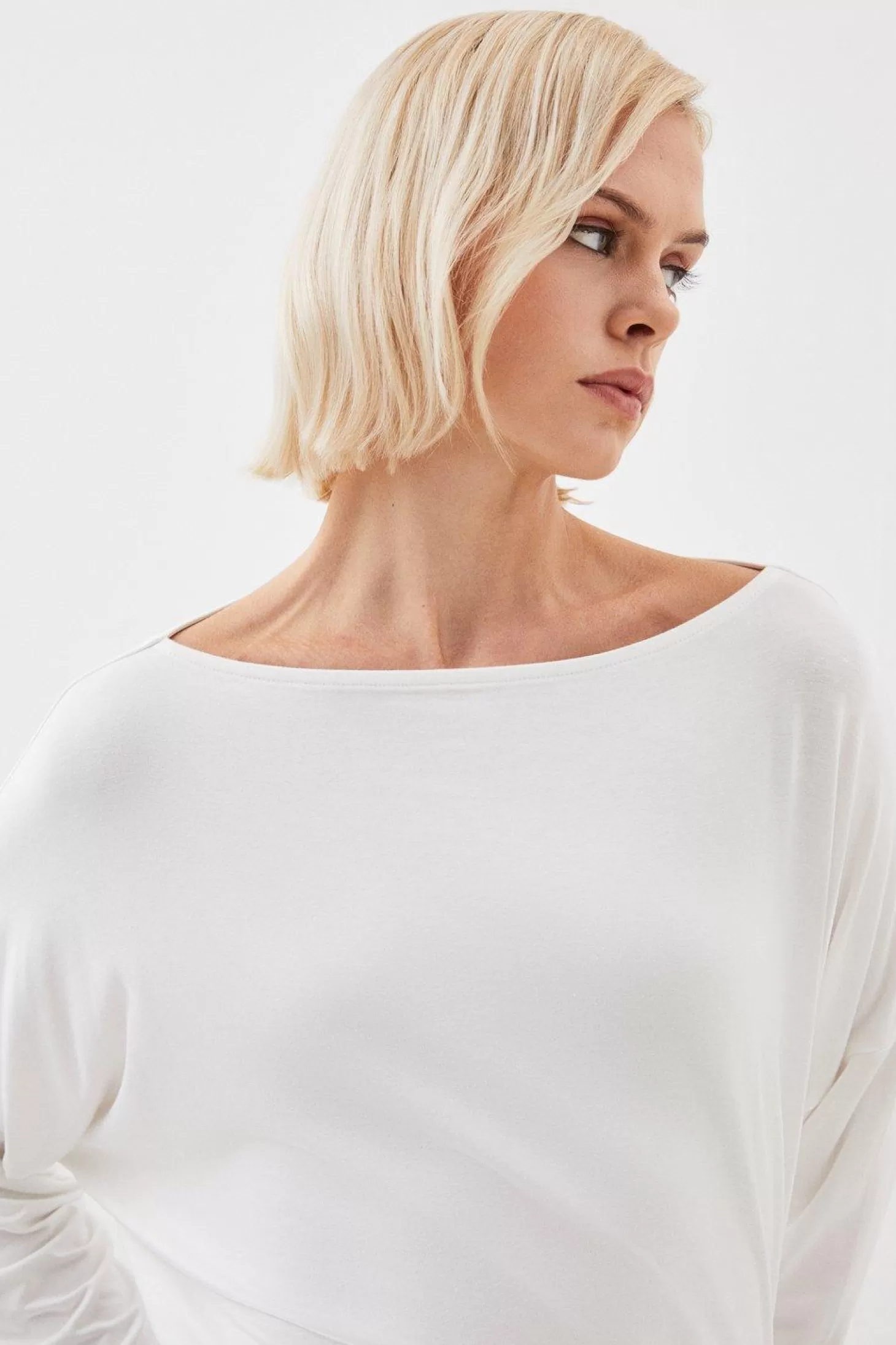 Karen Millen Viscose Lyocell Long Sleeve Top